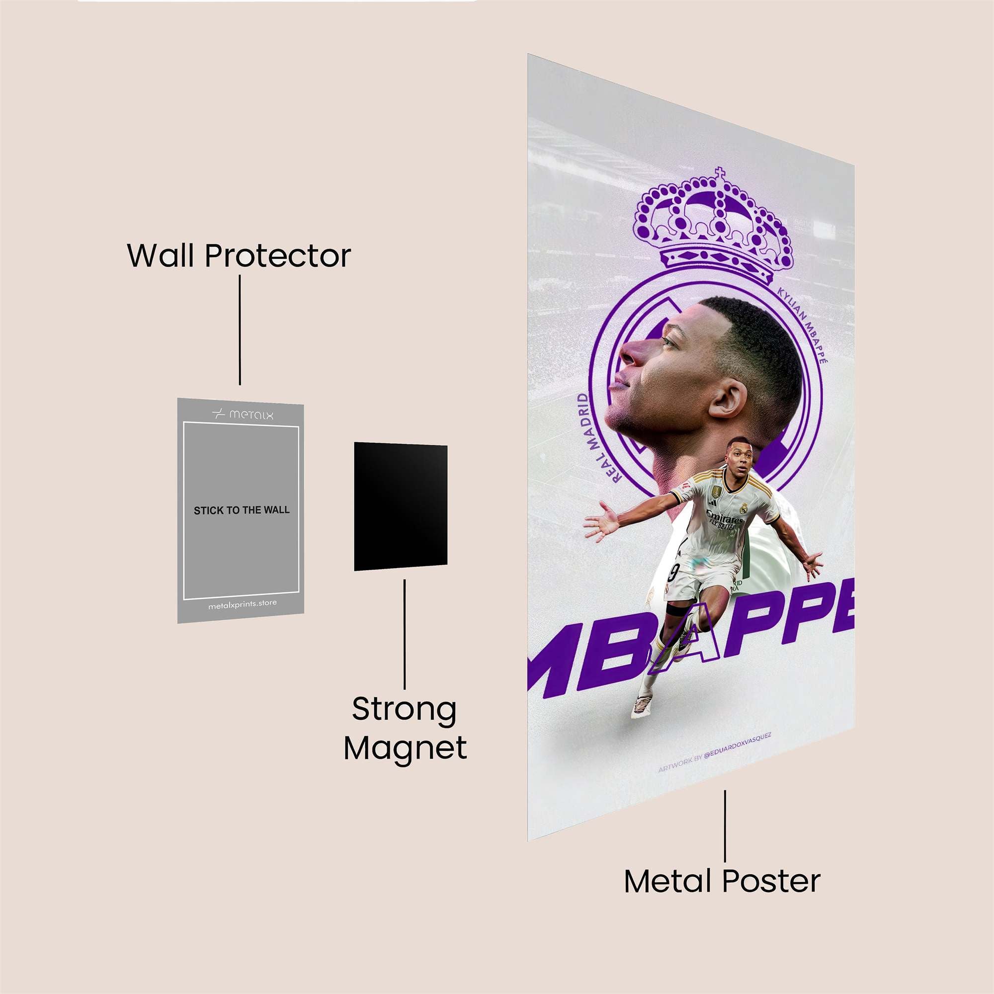 Mbapp? Majestic Safe Wall Magnetic / M