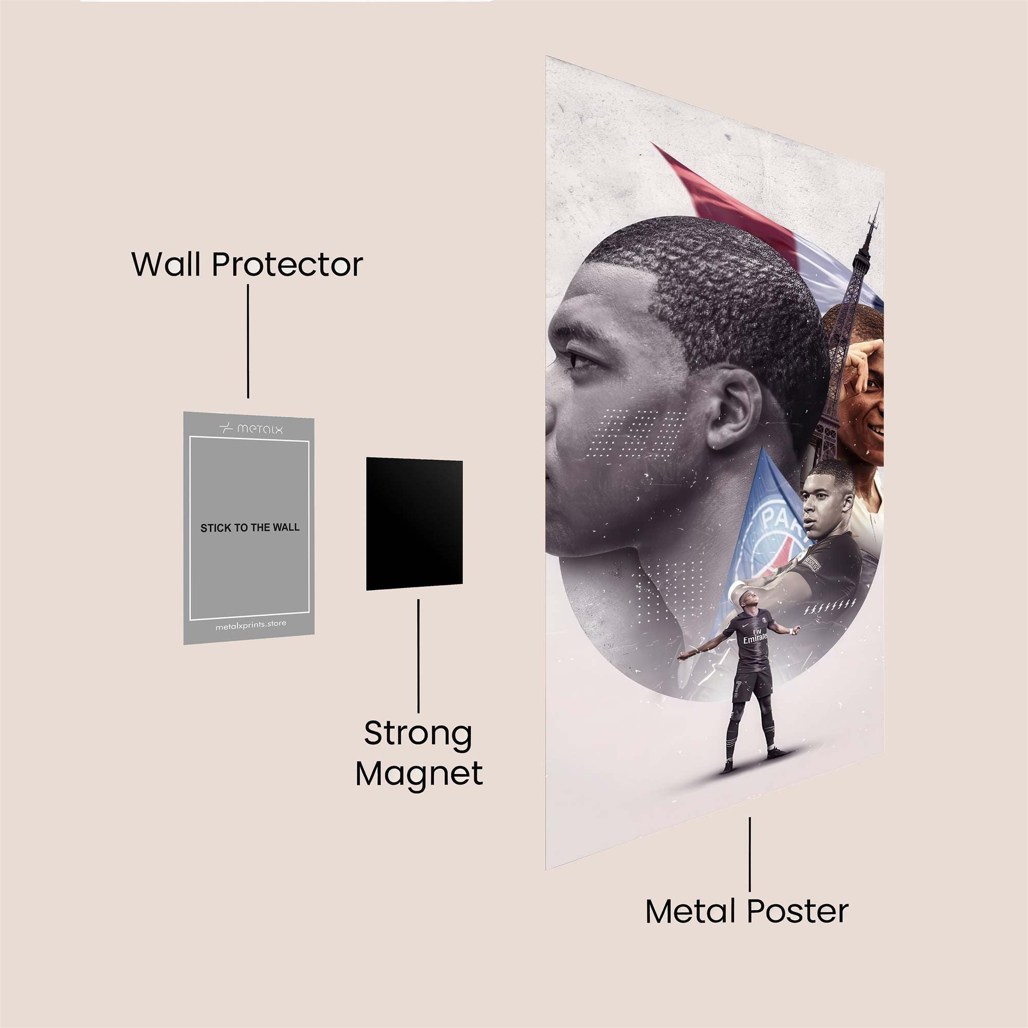 Mbapp? Majestic Safe Wall Magnetic / M