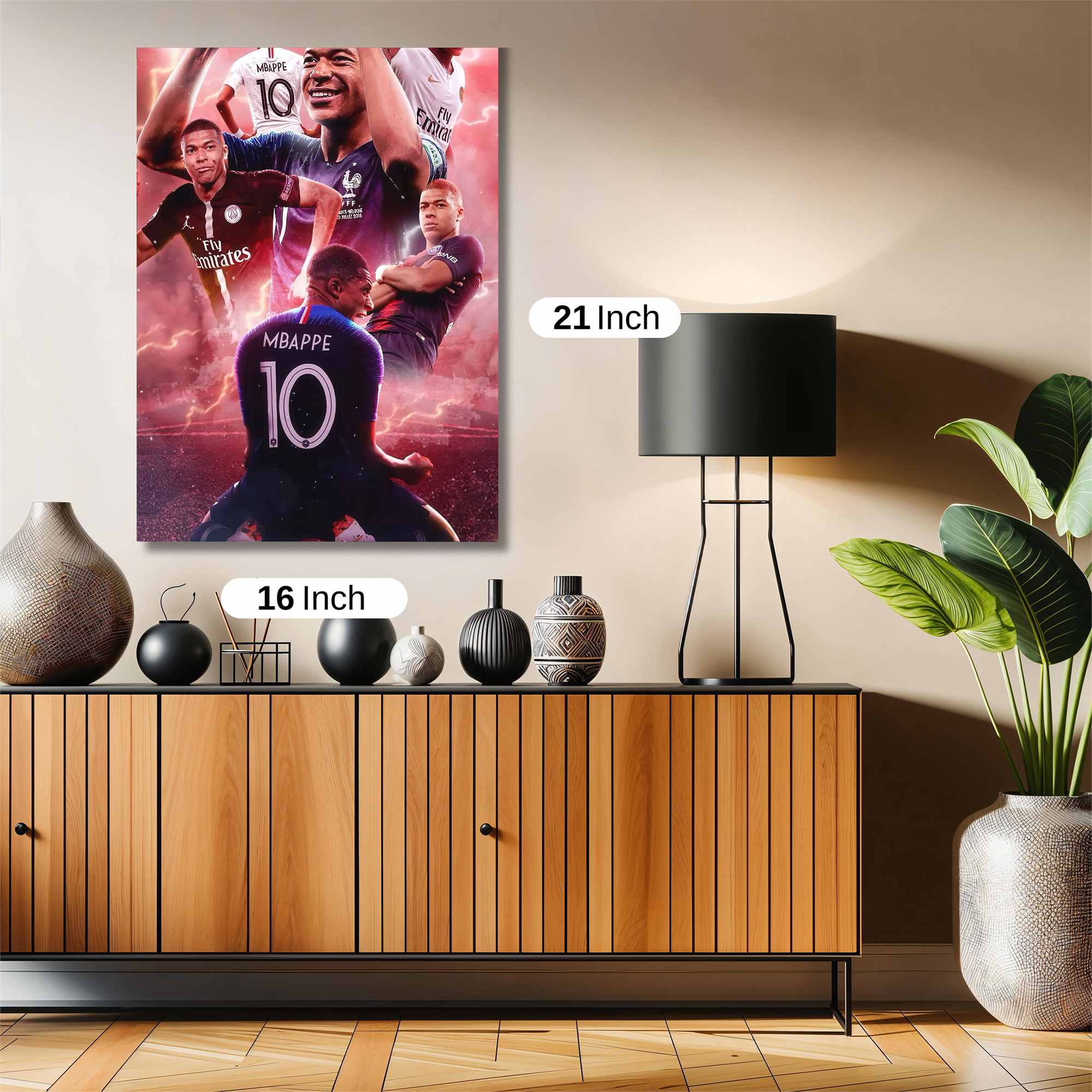 Mbappe Triumphant Safe Wall Magnetic / M