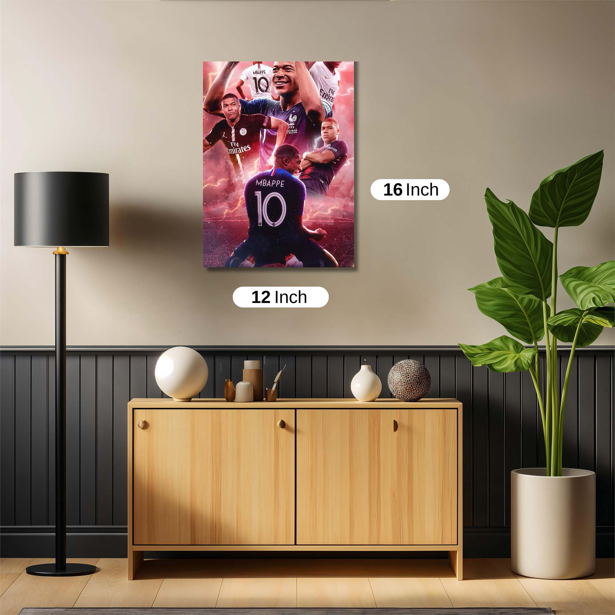 Mbappe Triumphant Safe Wall Magnetic / M