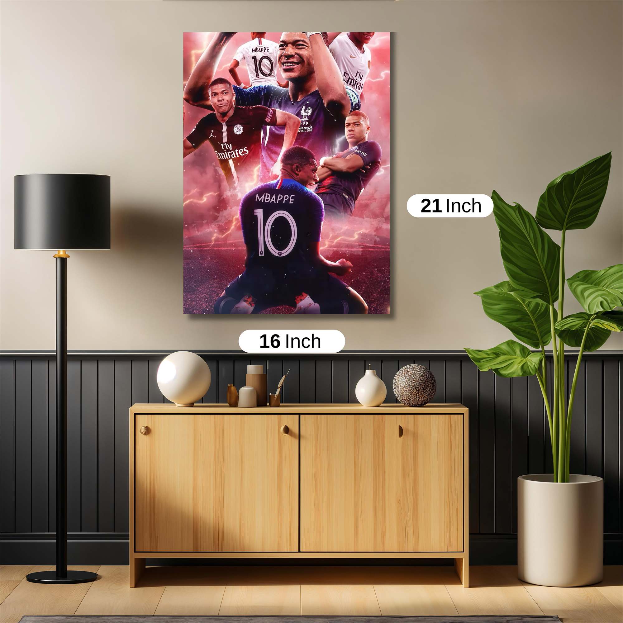 Mbappe Triumphant Safe Wall Magnetic / M