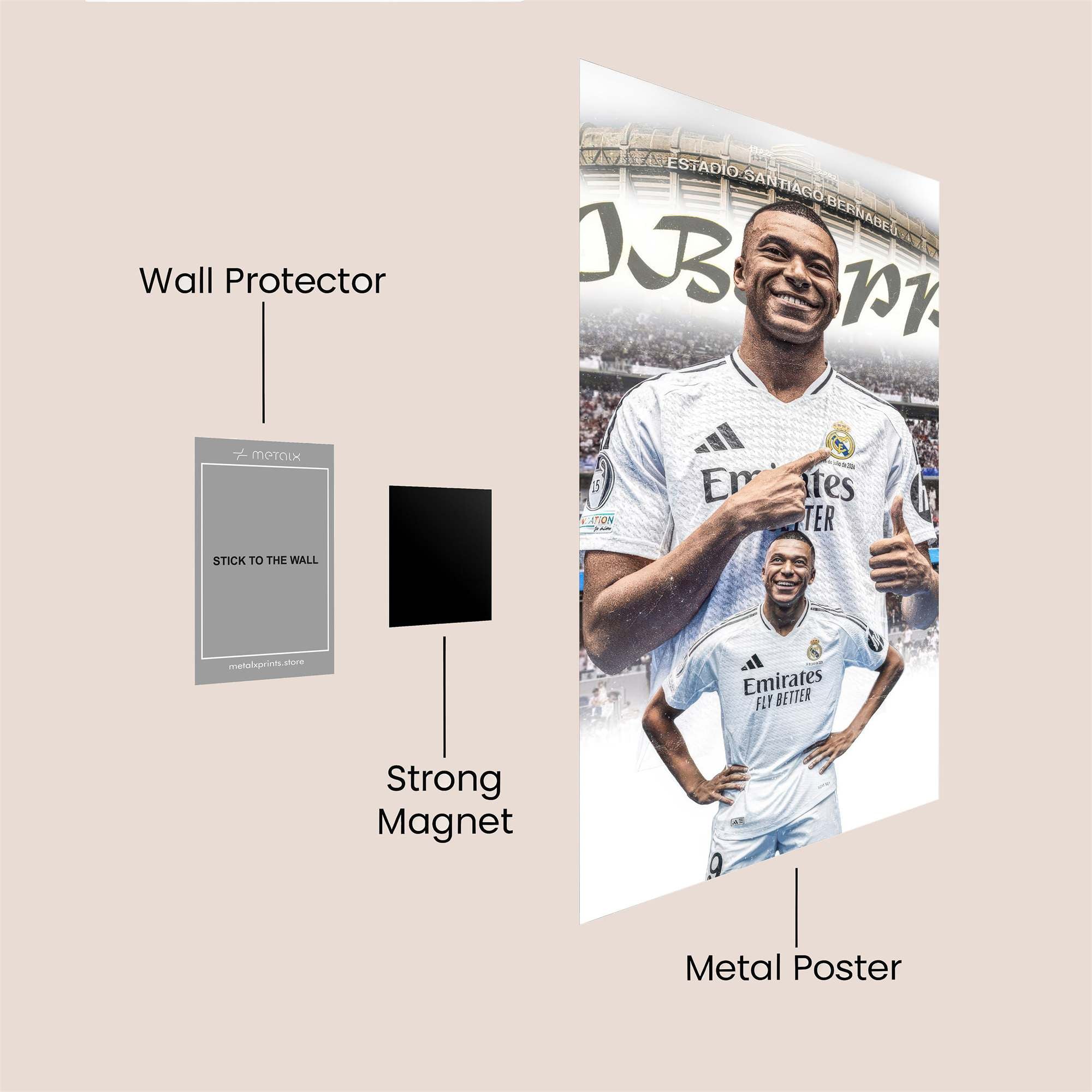 Mbappe Dynamic Safe Wall Magnetic / M