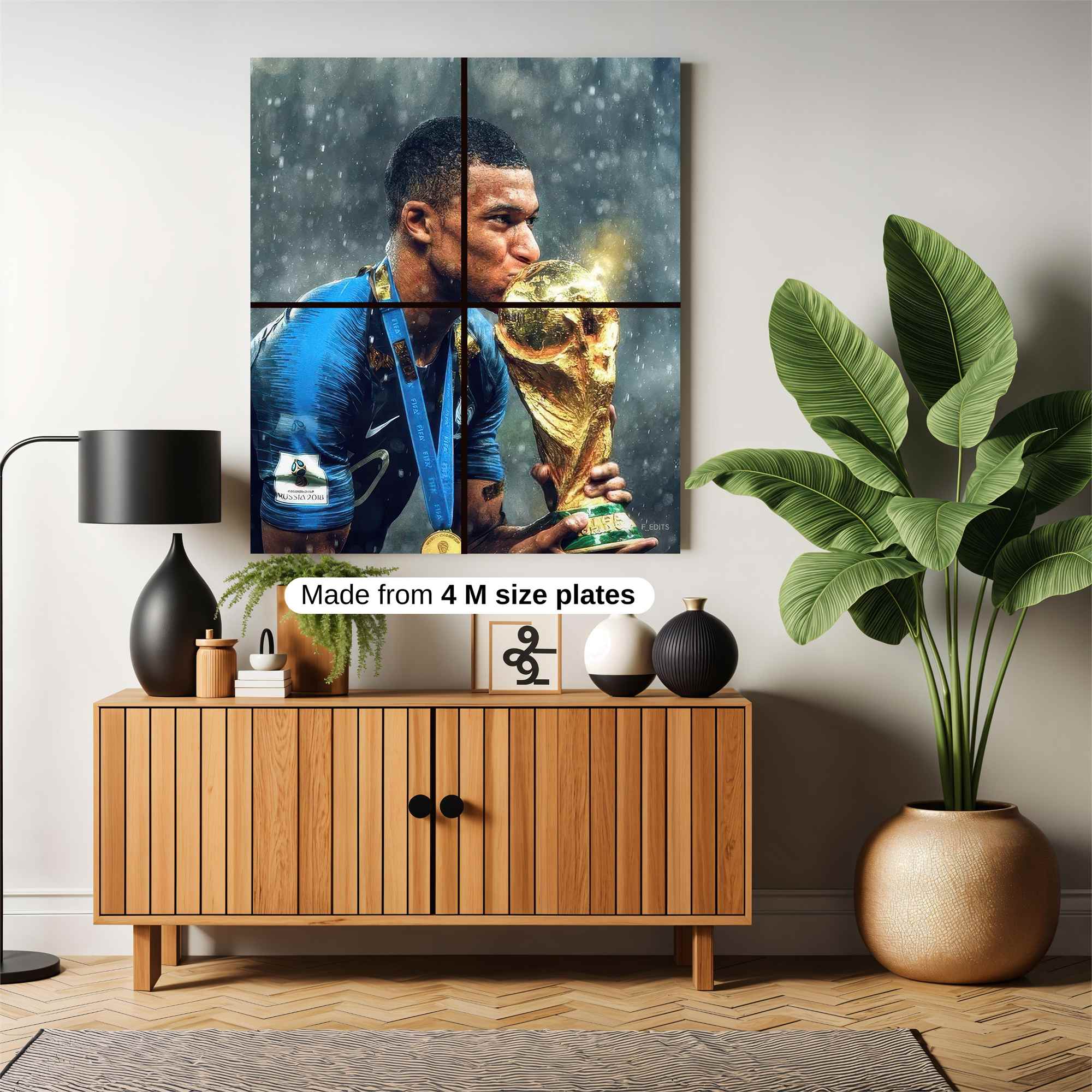 Mbappe Triumphant Safe Wall Magnetic / M