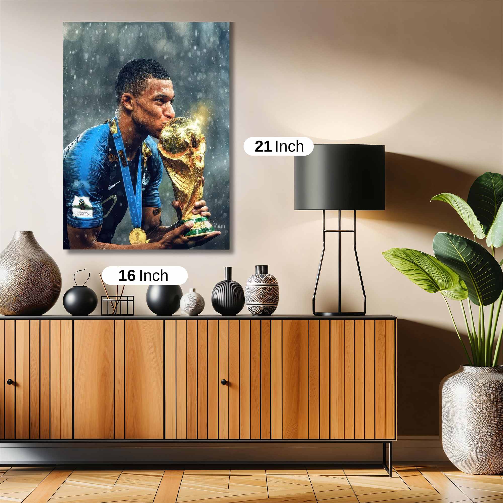 Mbappe Triumphant Safe Wall Magnetic / M