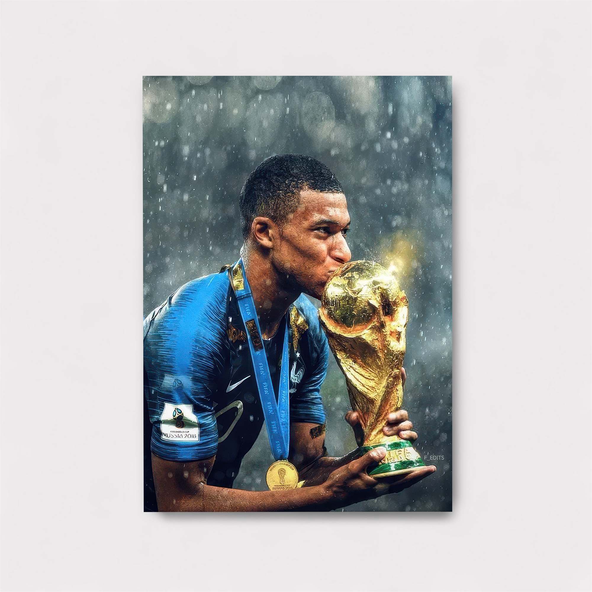 Mbappe Triumphant Safe Wall Magnetic / M