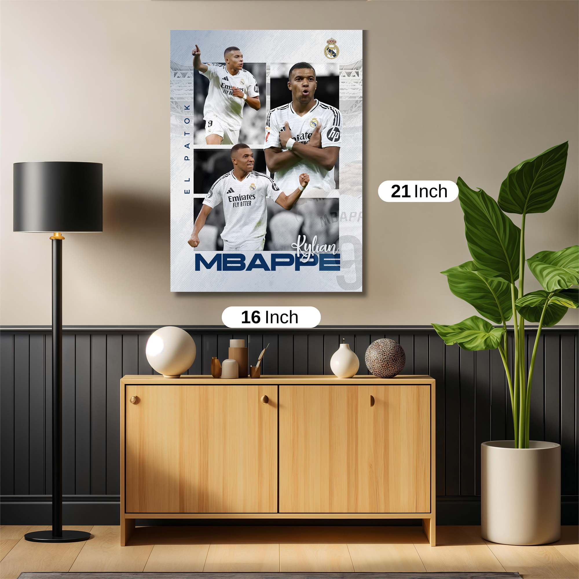 Mbappe Triumphant Safe Wall Magnetic / M