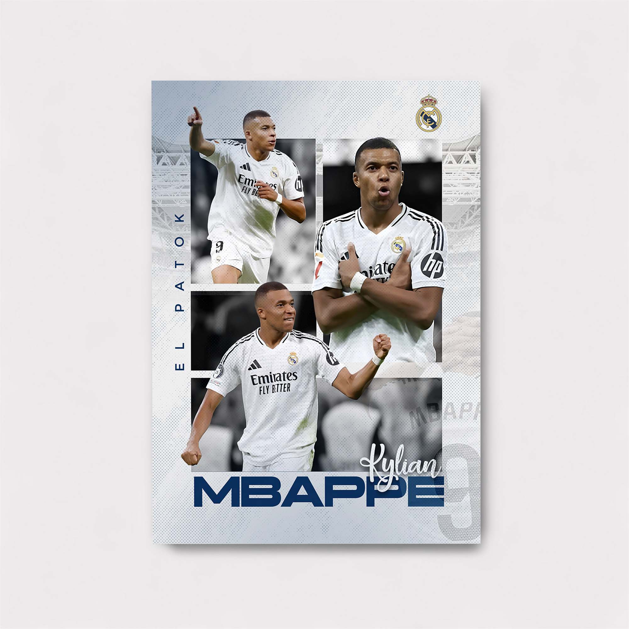 Mbappe Triumphant Safe Wall Magnetic / M