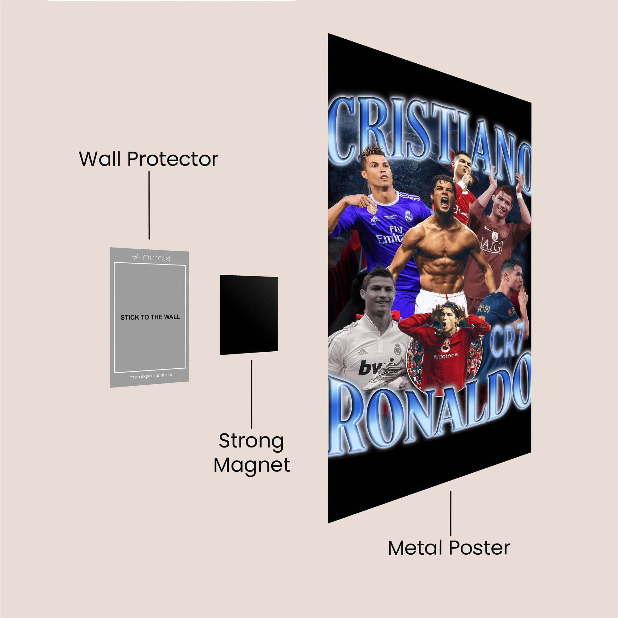 Ronaldo Radiant Safe Wall Magnetic / M