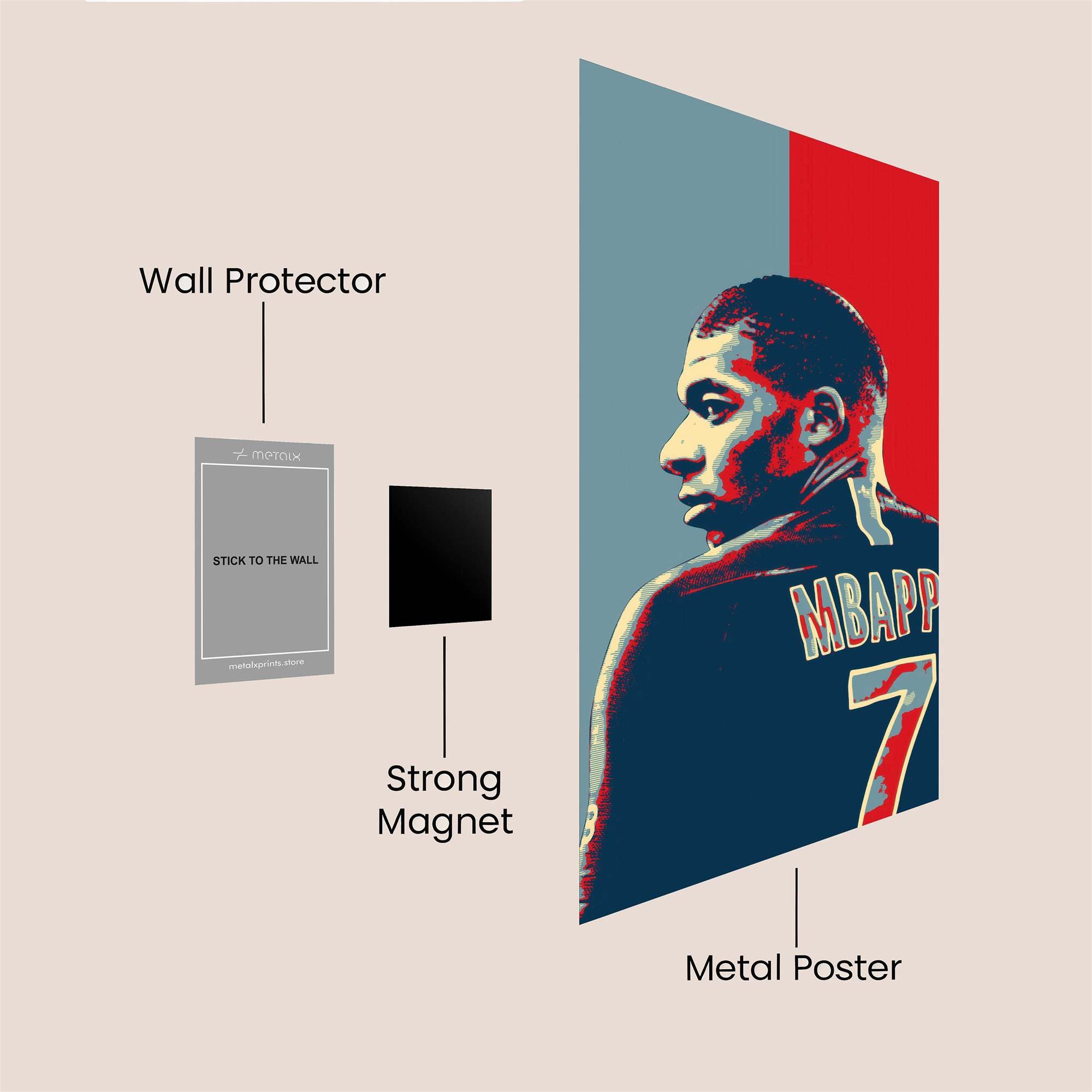 Mbapp? Majestic Safe Wall Magnetic / M