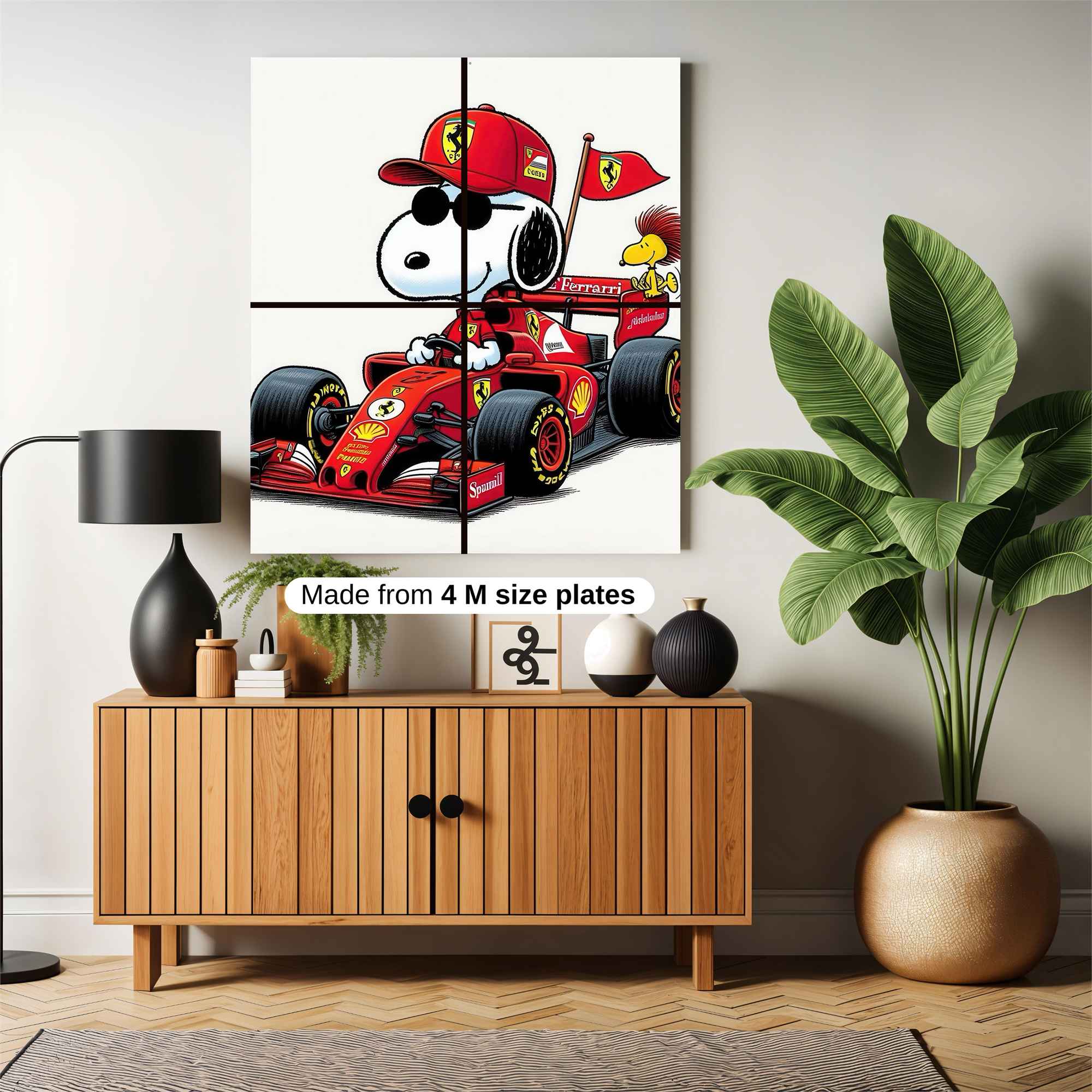 Snoopy Speedster Safe Wall Magnetic / M