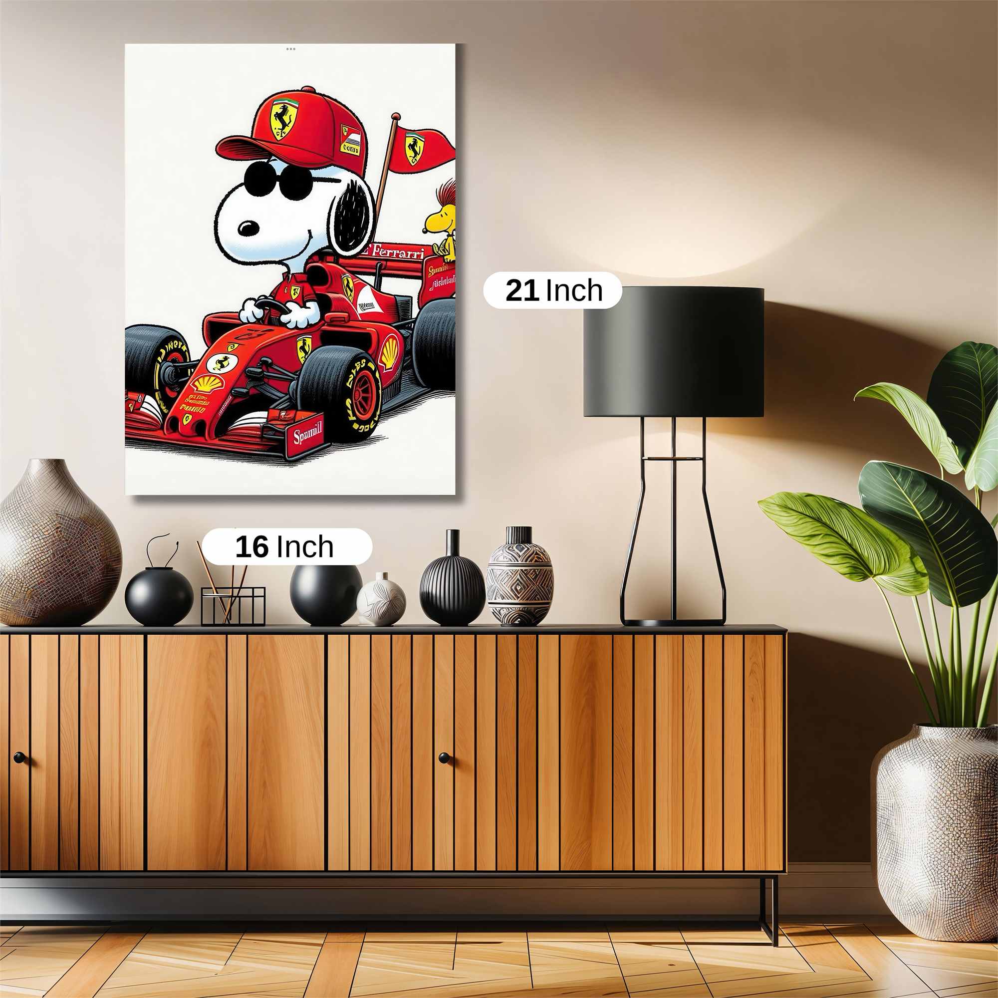 Snoopy Speedster Safe Wall Magnetic / M