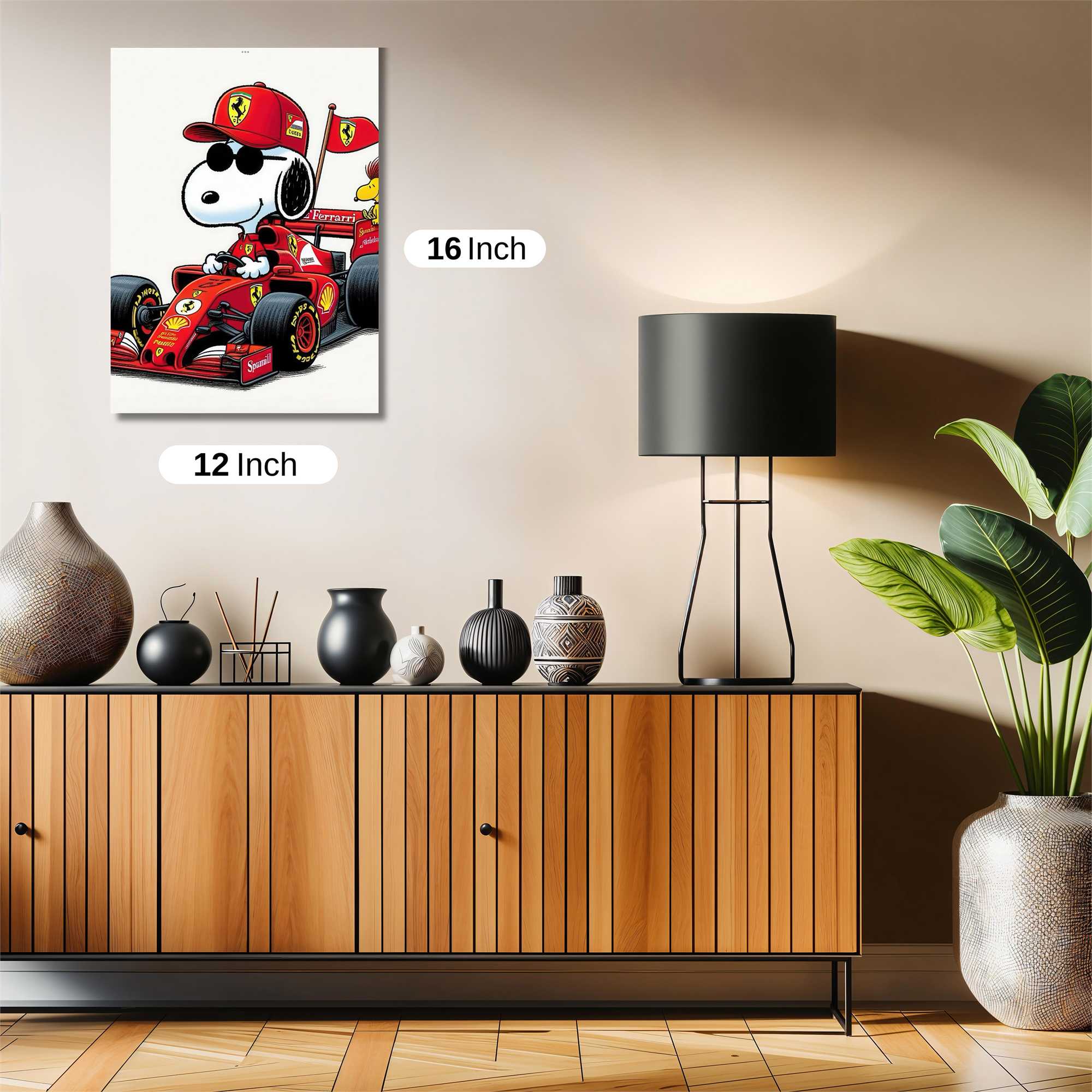 Snoopy Speedster Safe Wall Magnetic / M