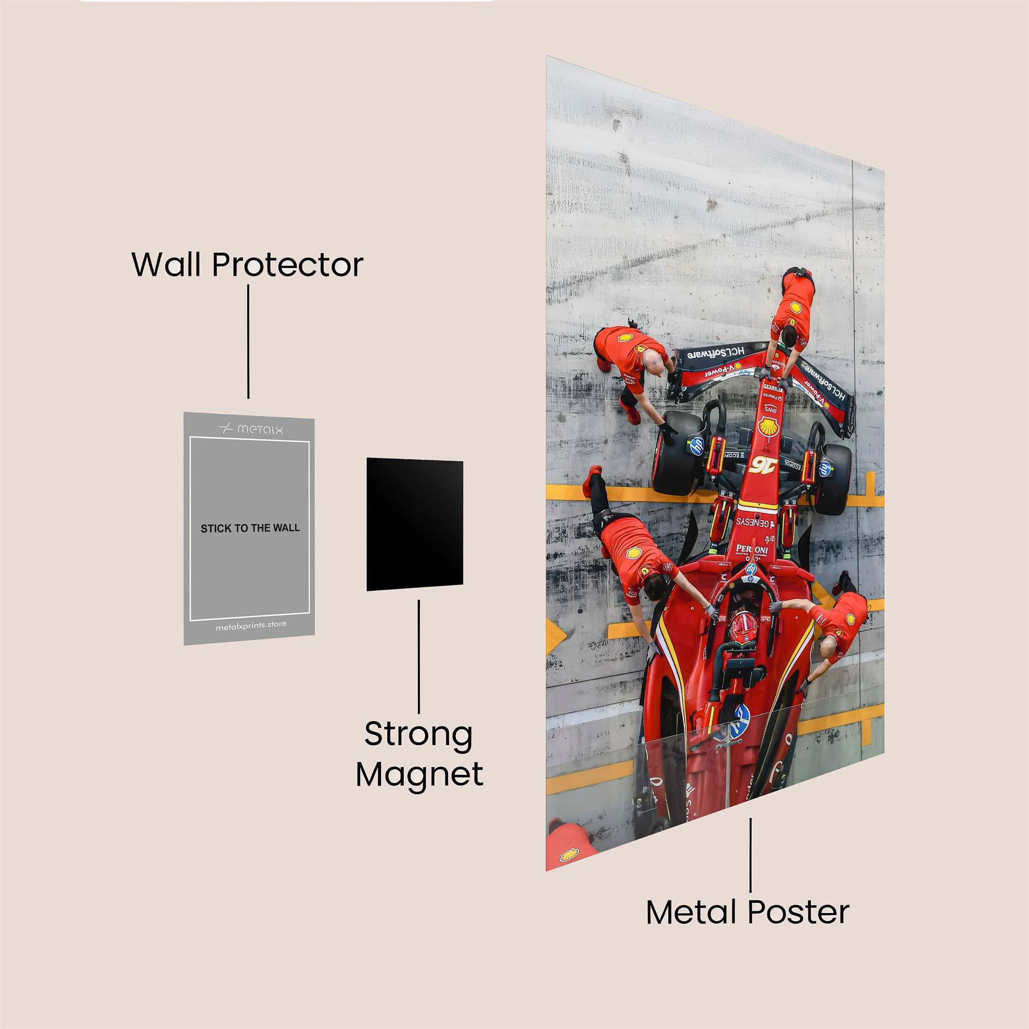 Ferrari Focused Safe Wall Magnetic / M