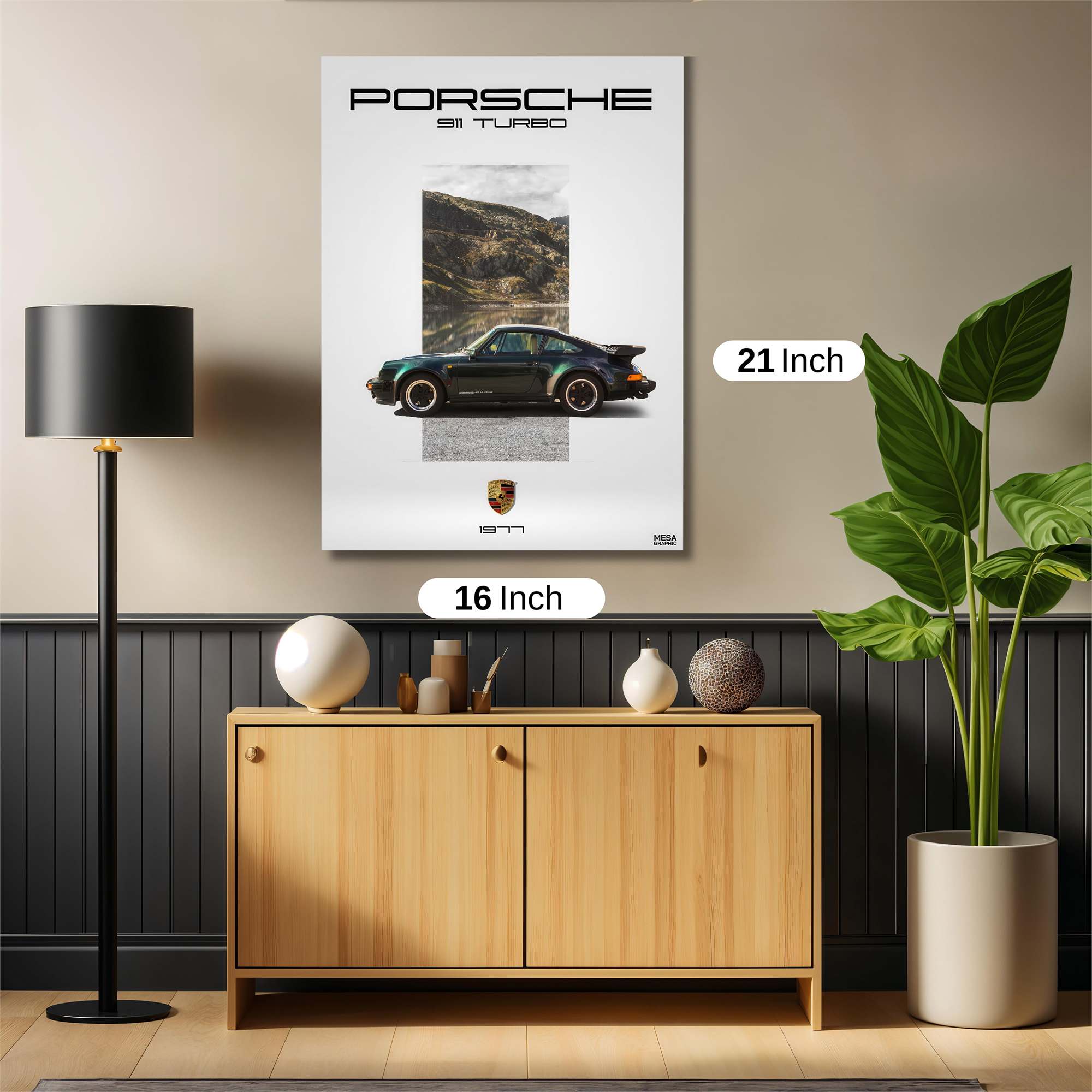 Porsche Elegance Safe Wall Magnetic / M