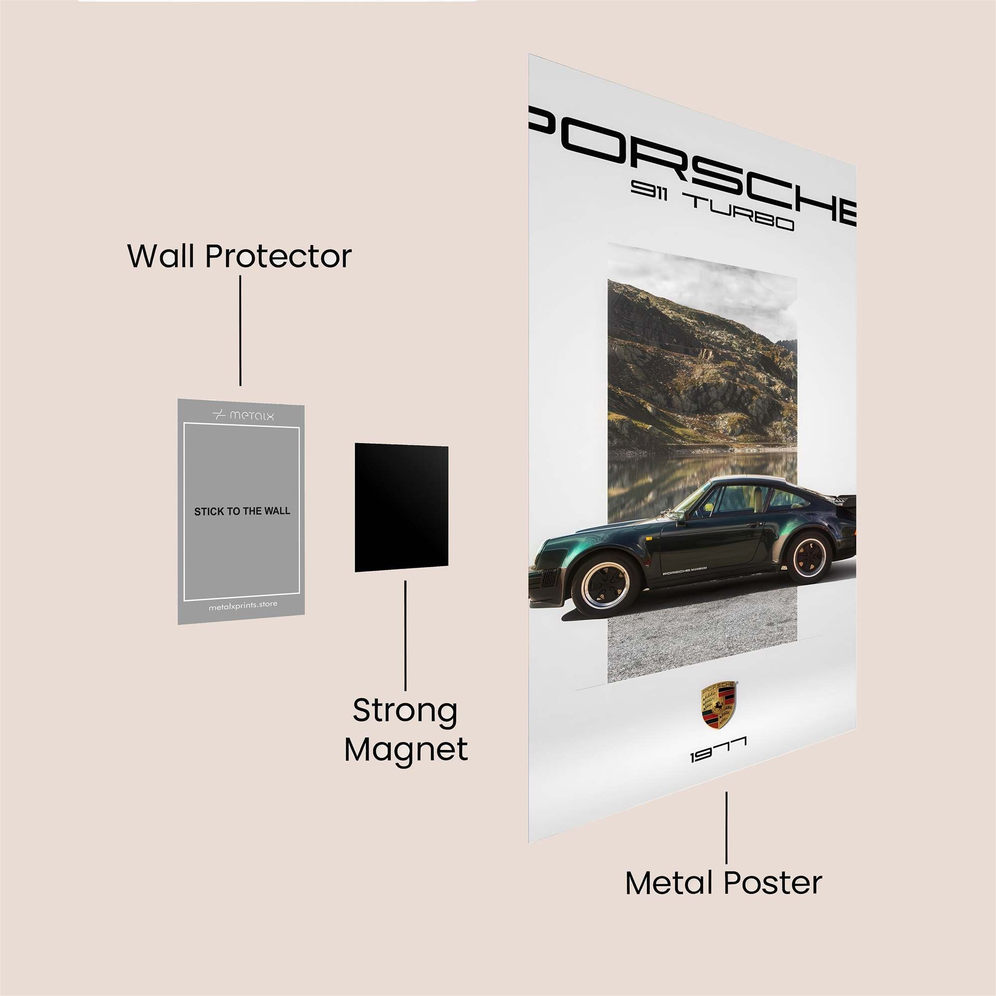 Porsche Elegance Safe Wall Magnetic / M