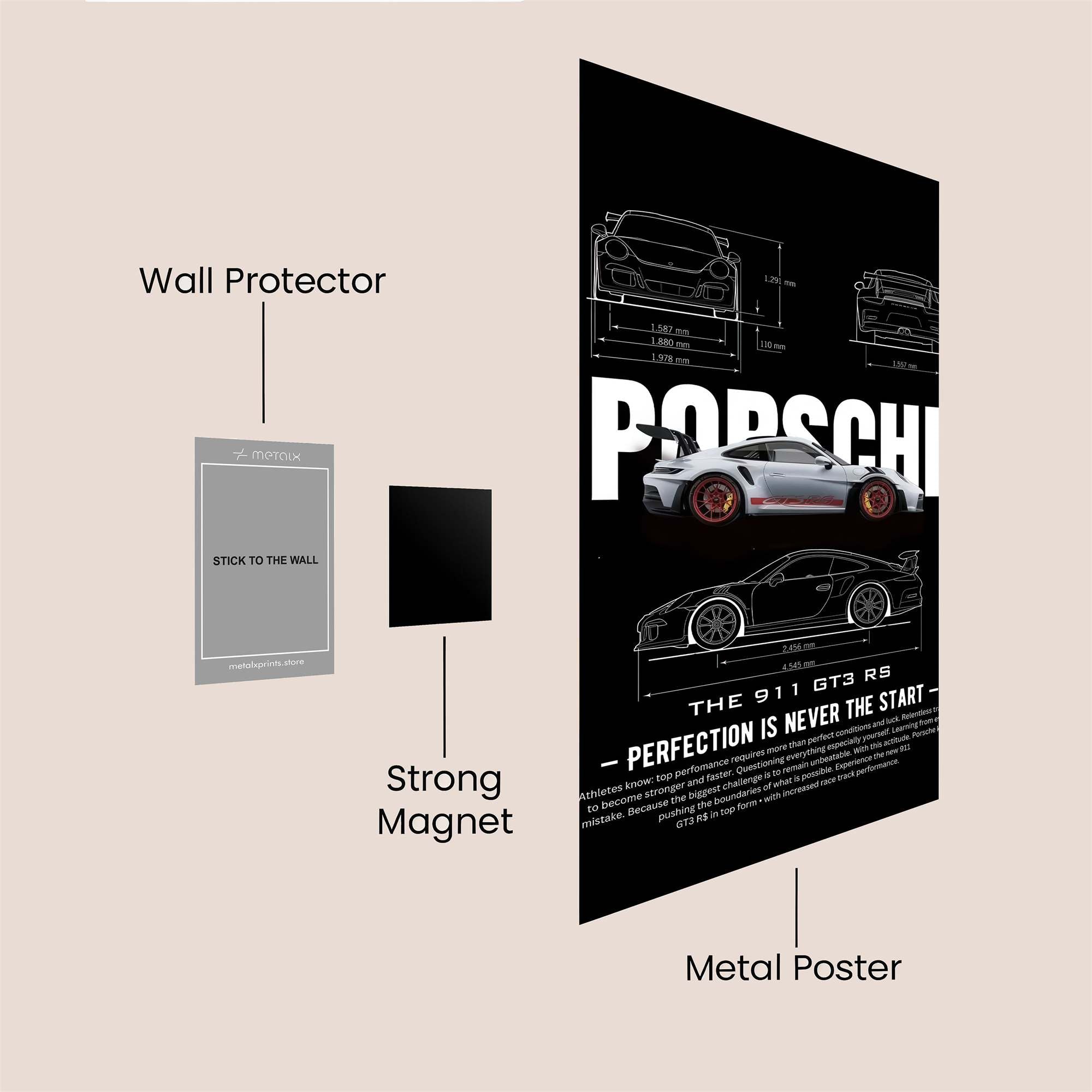 Porsche Passion Safe Wall Magnetic / M