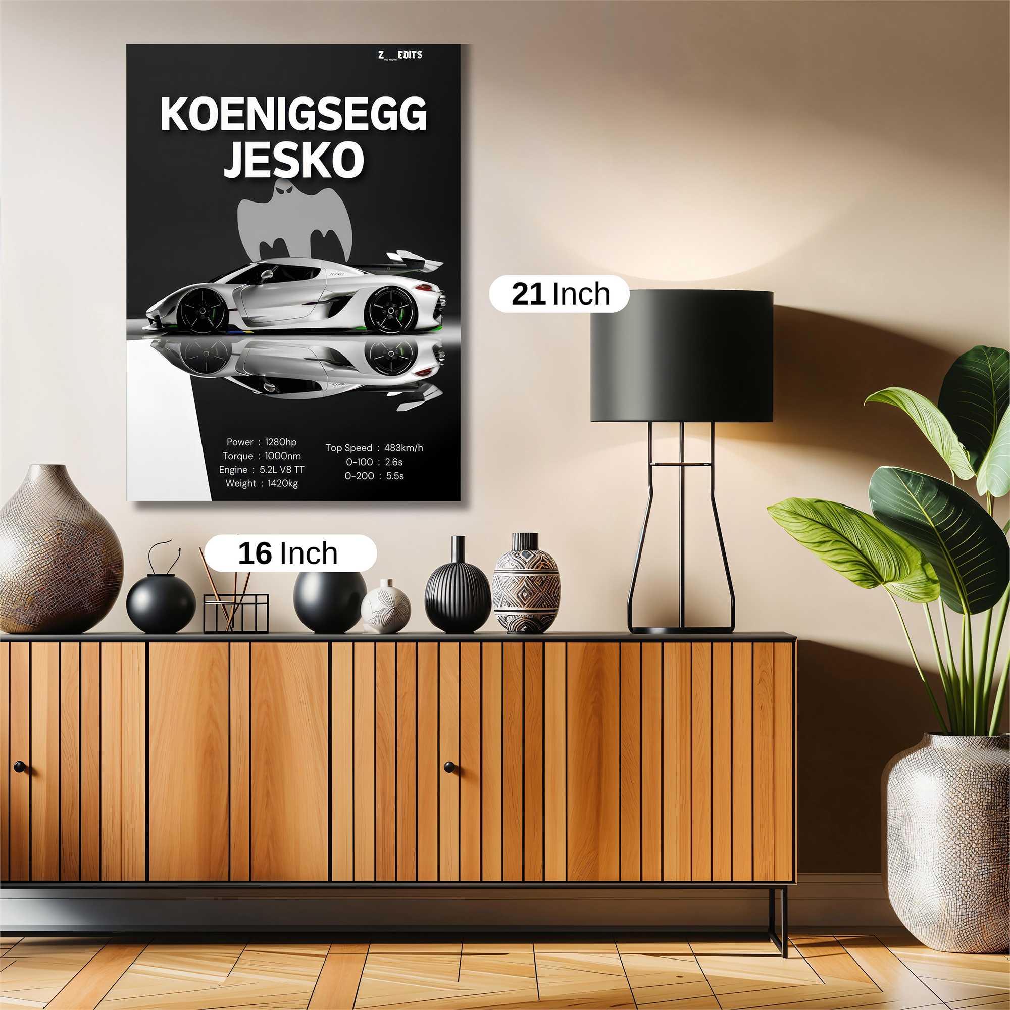 Jesko Elegance Safe Wall Magnetic / M