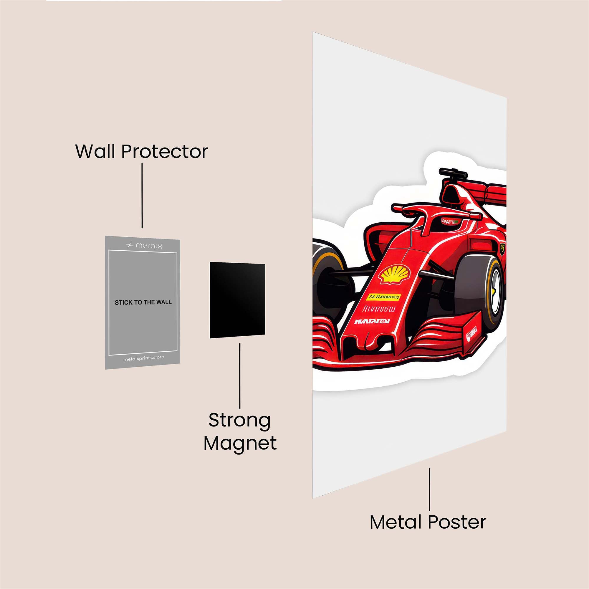 Ferrari Fervor Safe Wall Magnetic / M