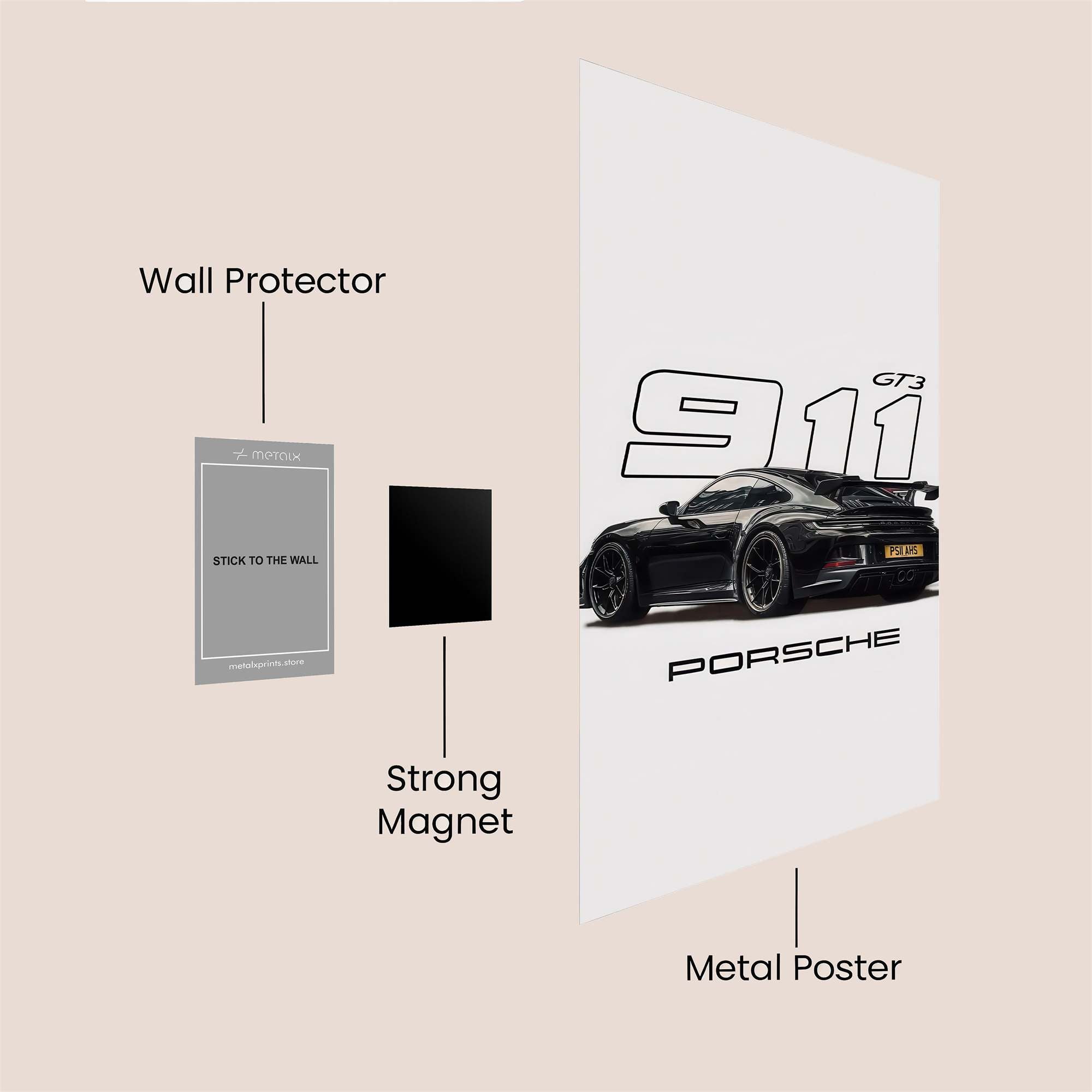 Porsche Passion Safe Wall Magnetic / M