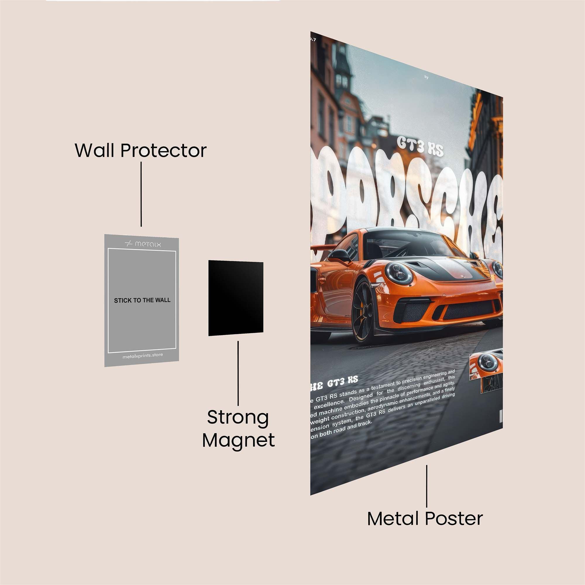 Porsche Passionate Safe Wall Magnetic / M