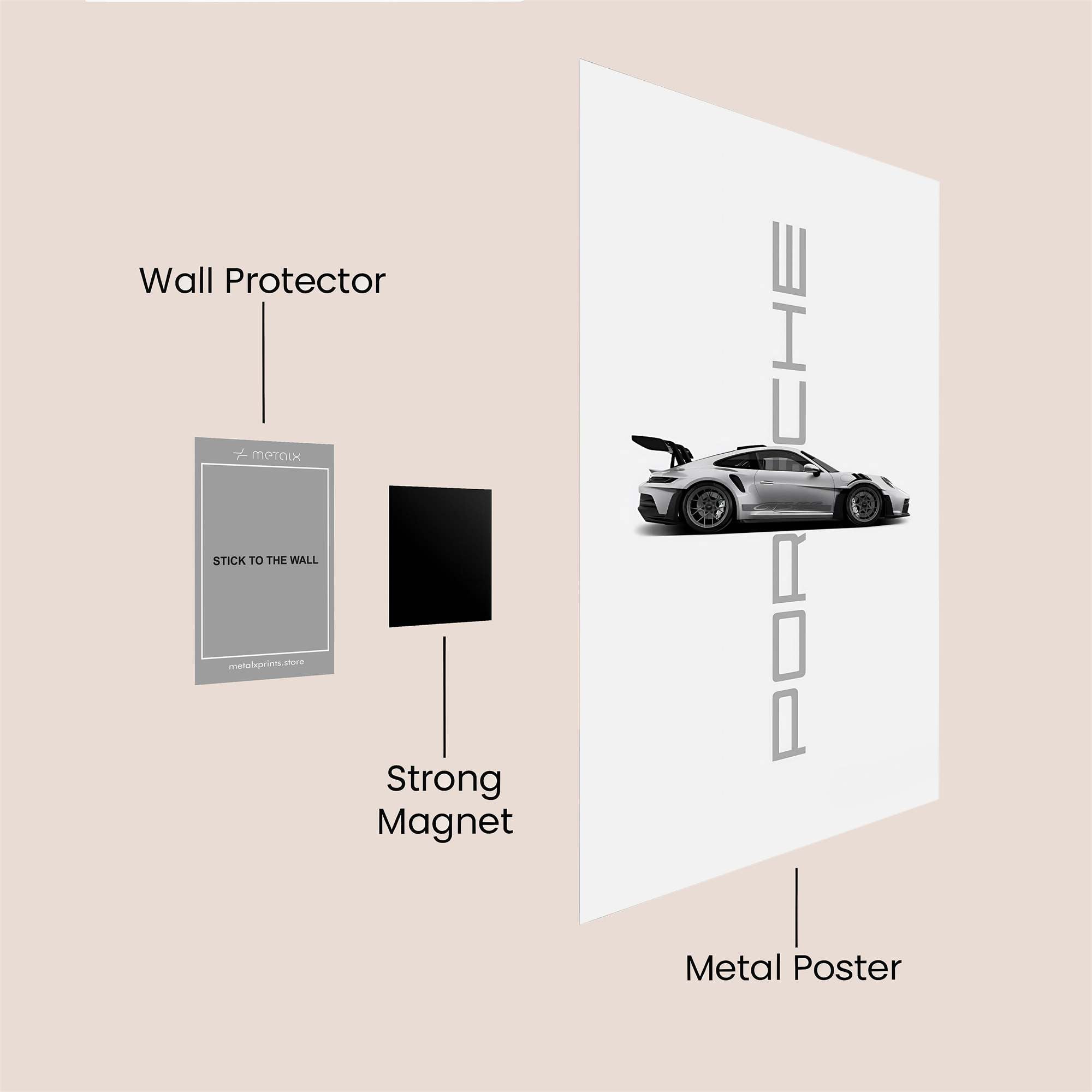 Porsche Thrill Safe Wall Magnetic / M