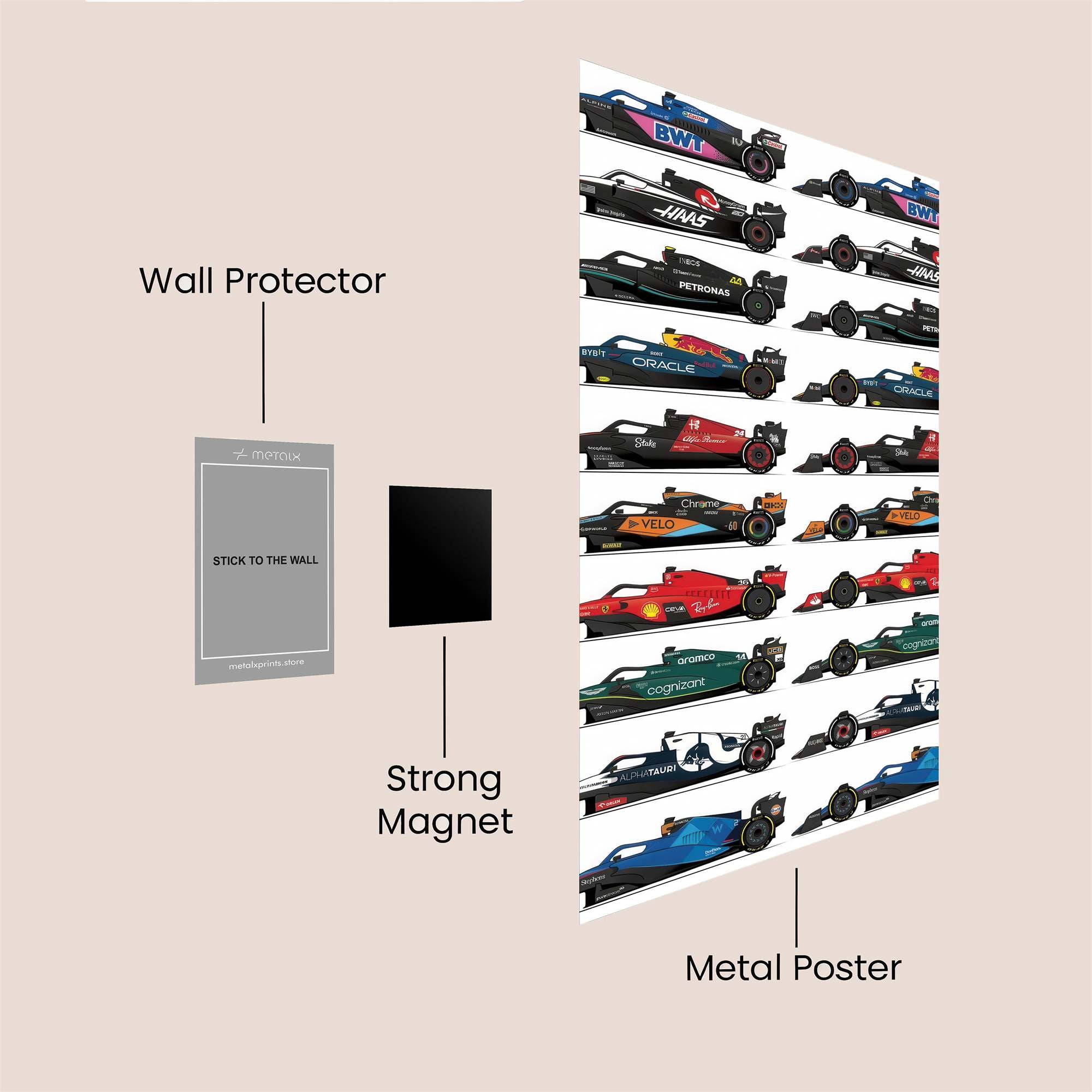 Racers United Safe Wall Magnetic / M