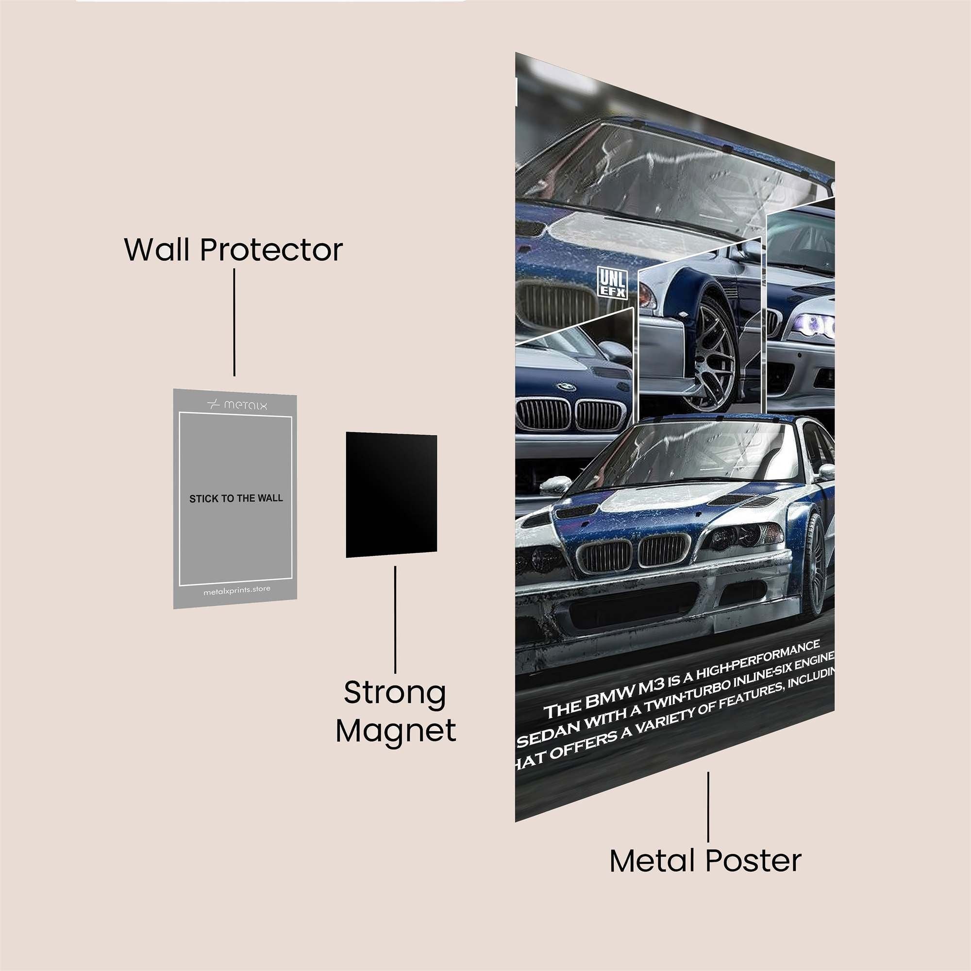 BMW Elegance Safe Wall Magnetic / M