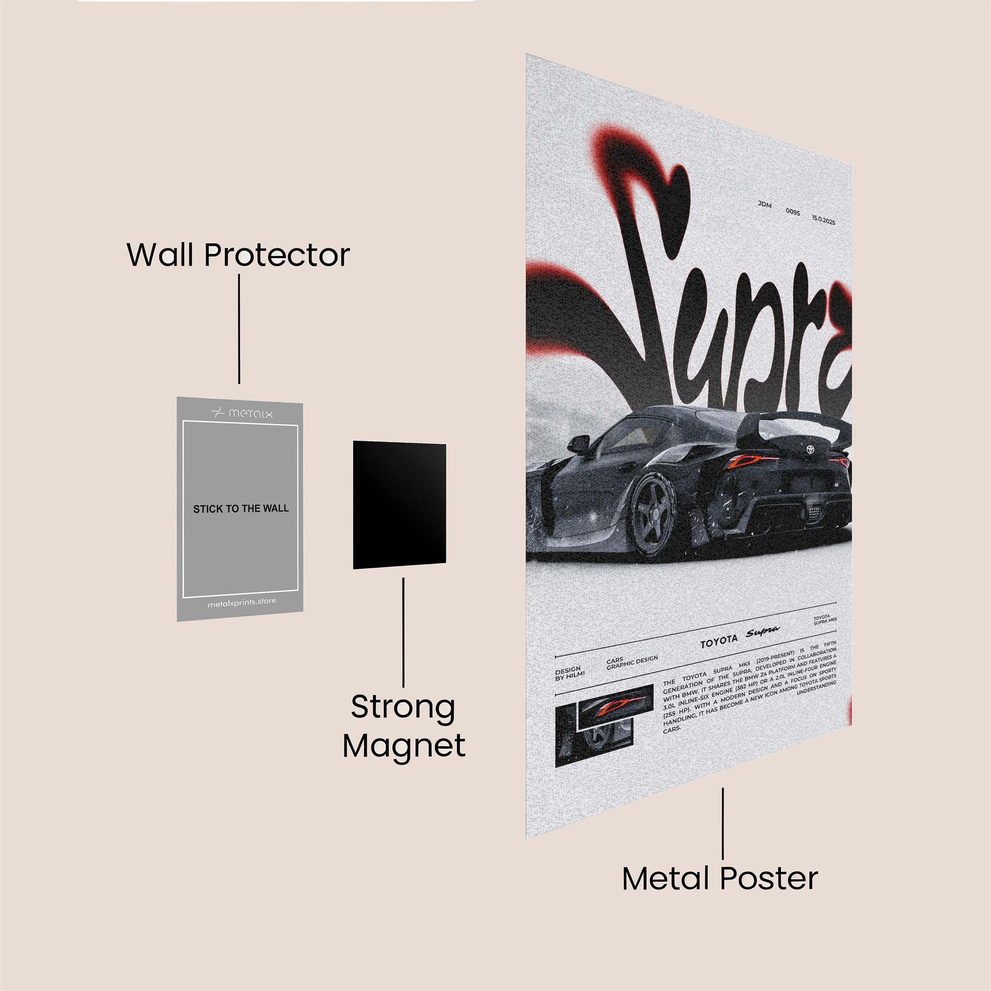 Supra Sleek Safe Wall Magnetic / M