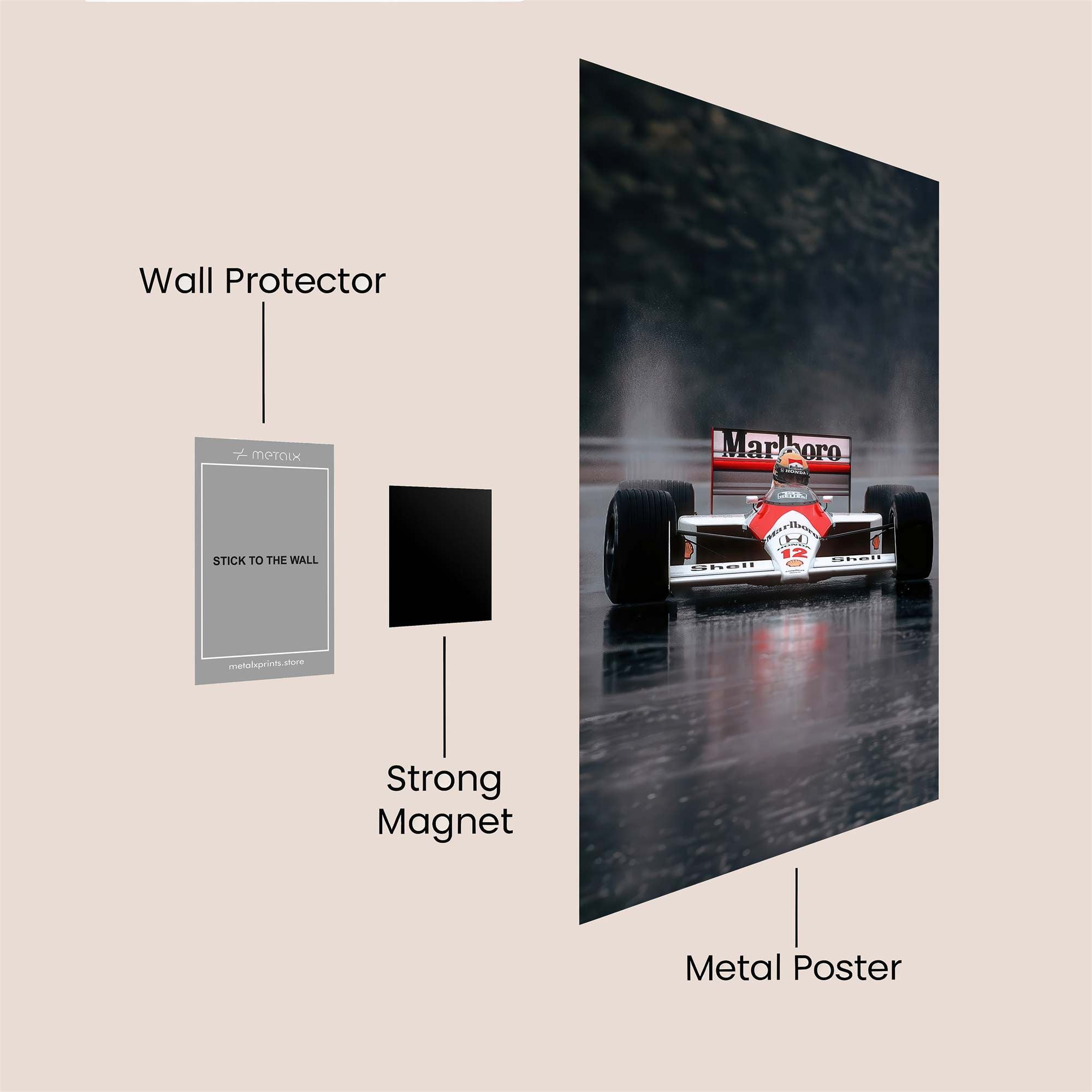 Senna Drizzle Safe Wall Magnetic / M