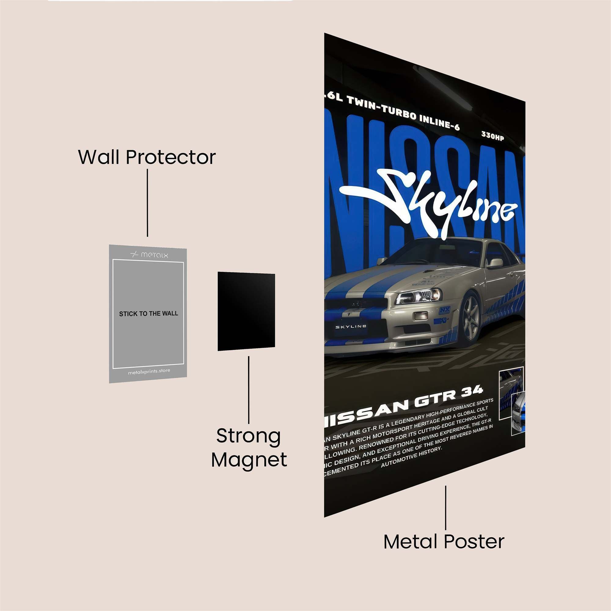 Skyline Thrill Safe Wall Magnetic / M