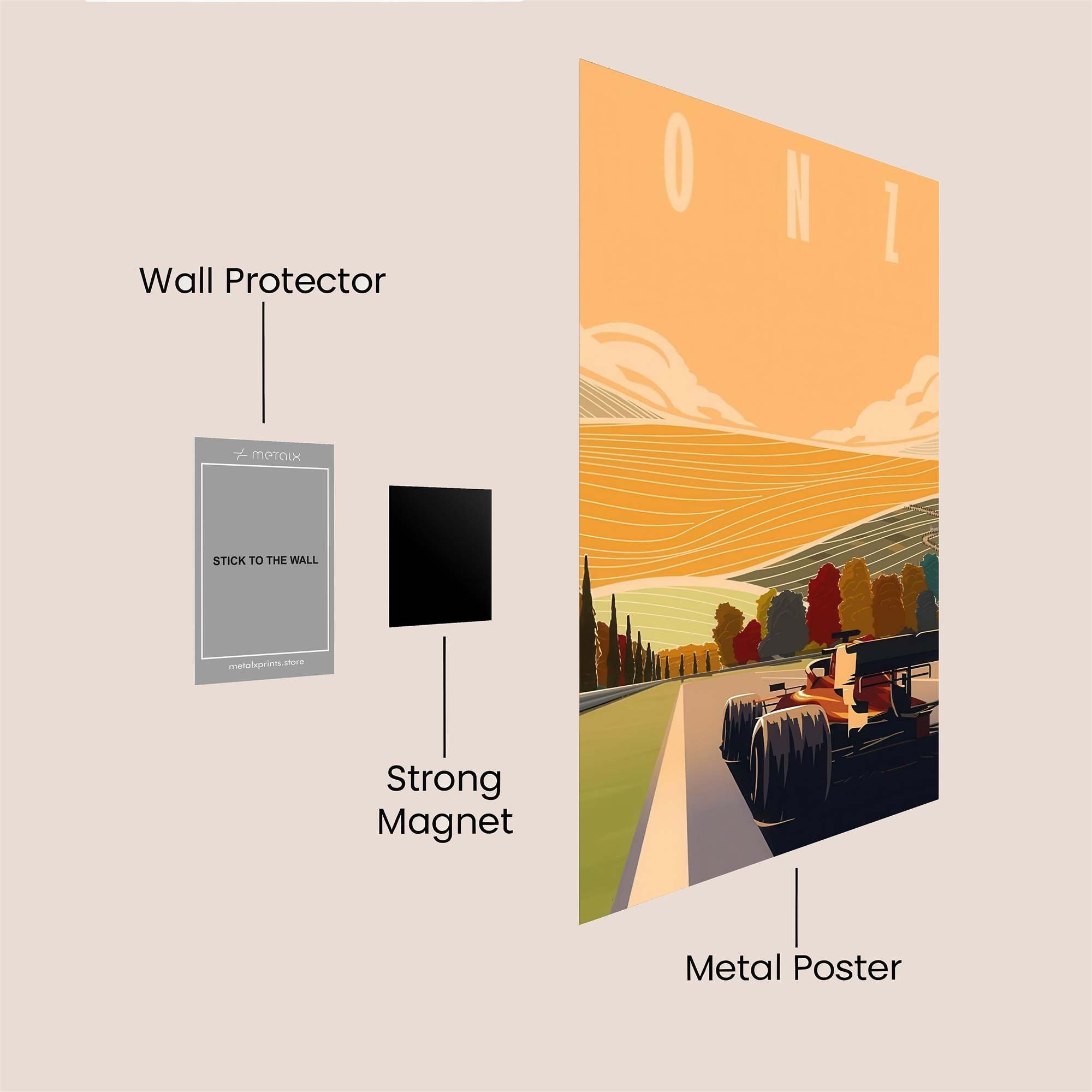 Monza Majesty Safe Wall Magnetic / M