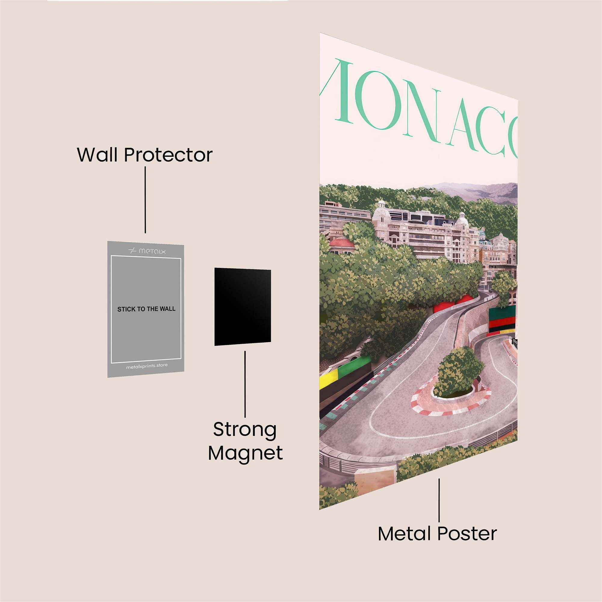 Monaco Marvel Safe Wall Magnetic / M