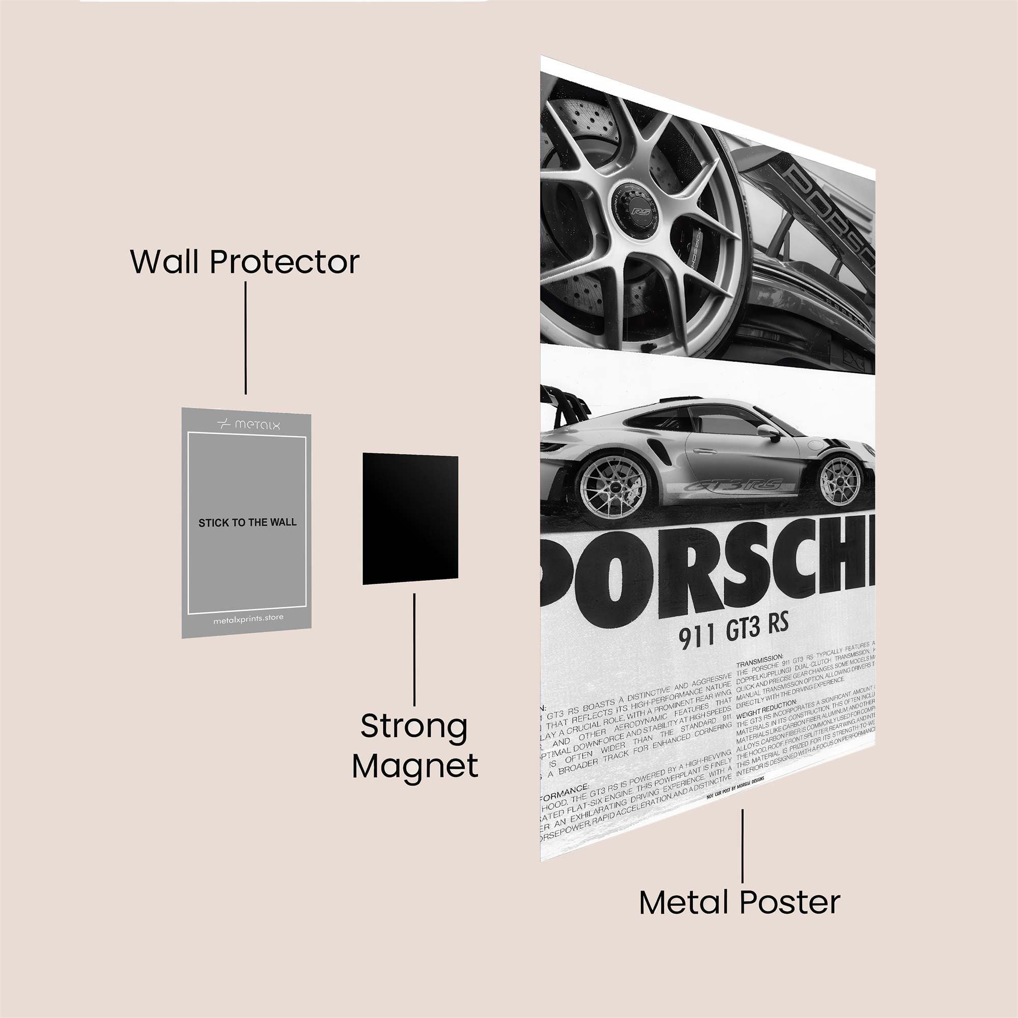 Porsche Precision Safe Wall Magnetic / M