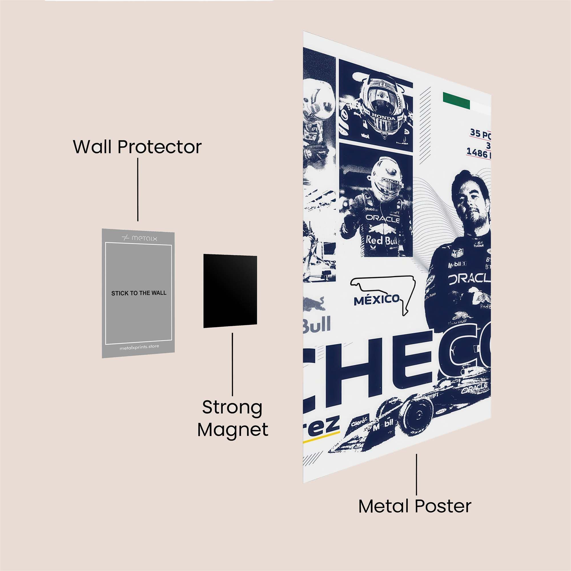 Checo Triumphant Safe Wall Magnetic / M