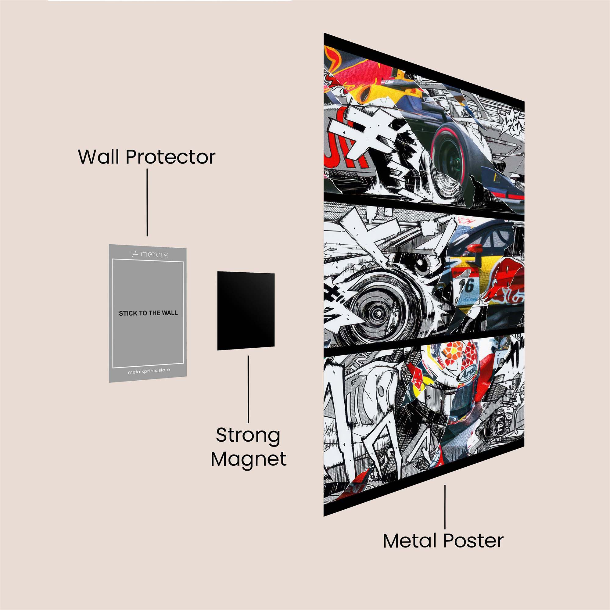 Racing Chaos Safe Wall Magnetic / M