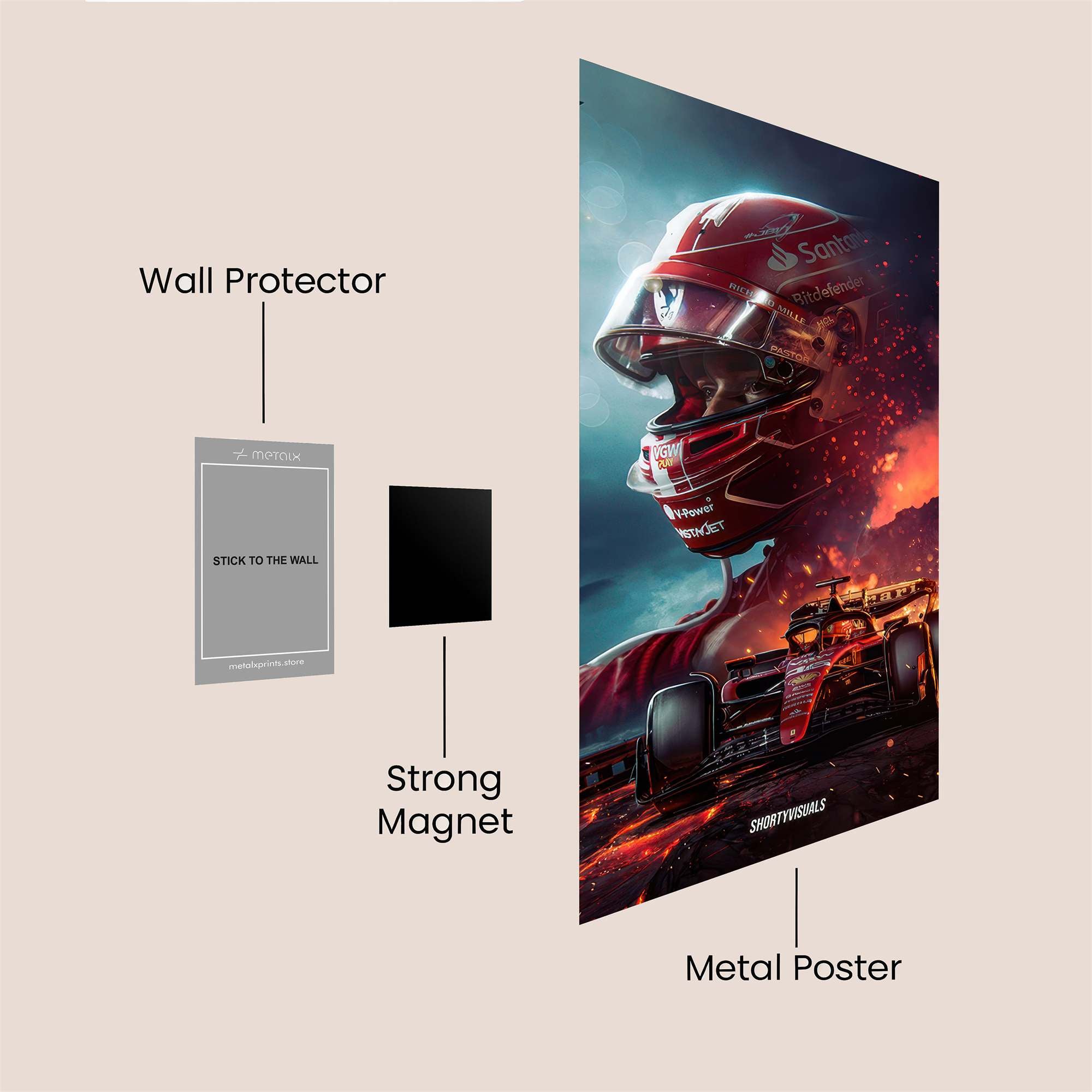 Leclerc Inferno Safe Wall Magnetic / M