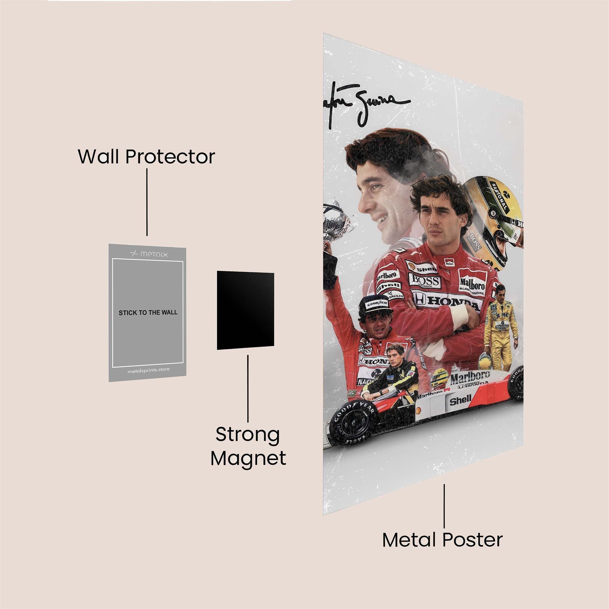 Senna Triumphant Safe Wall Magnetic / M