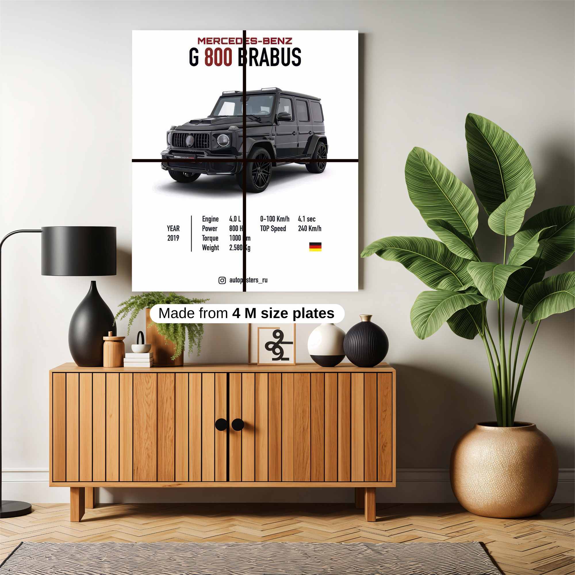 Brabus Beast Safe Wall Magnetic / M