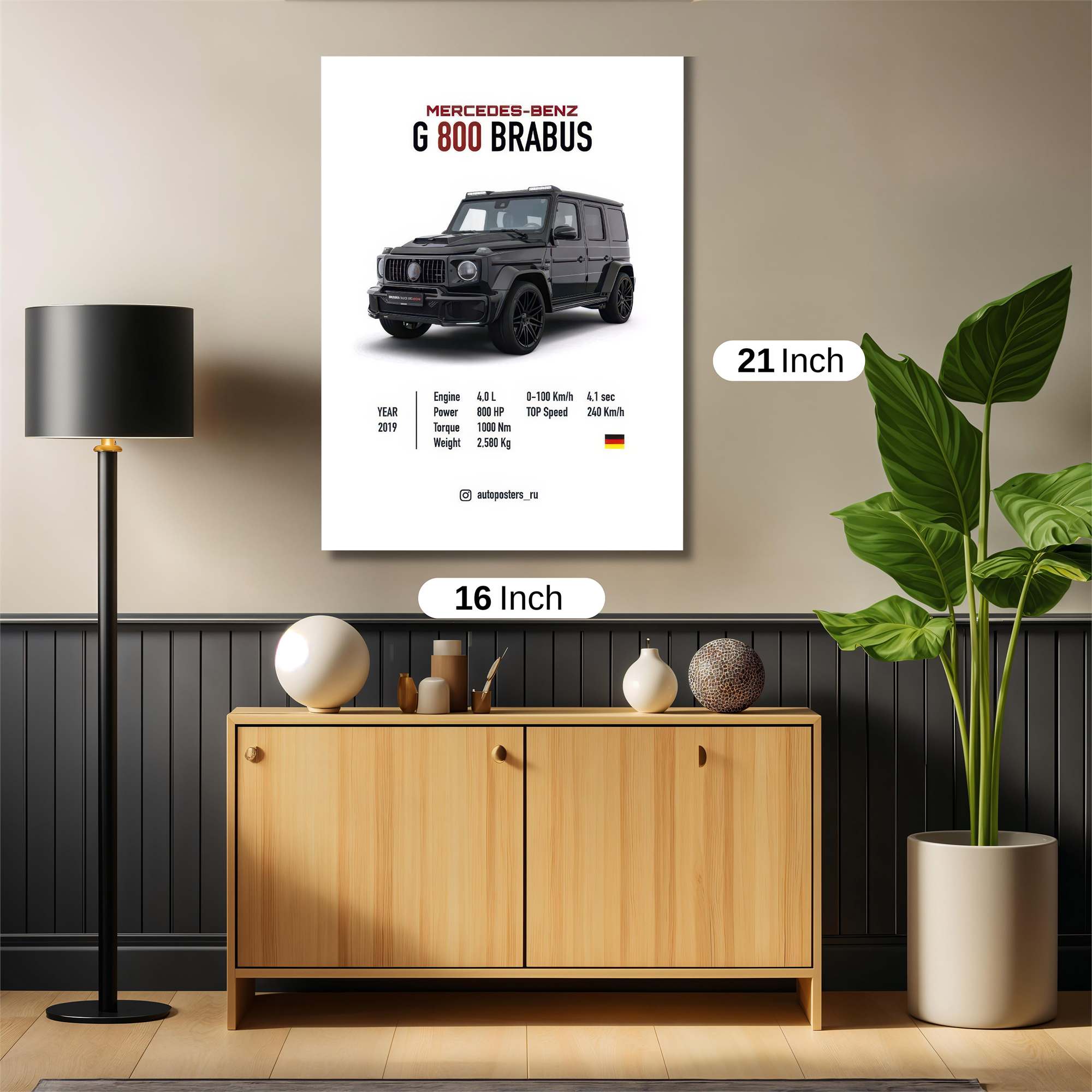 Brabus Beast Safe Wall Magnetic / M