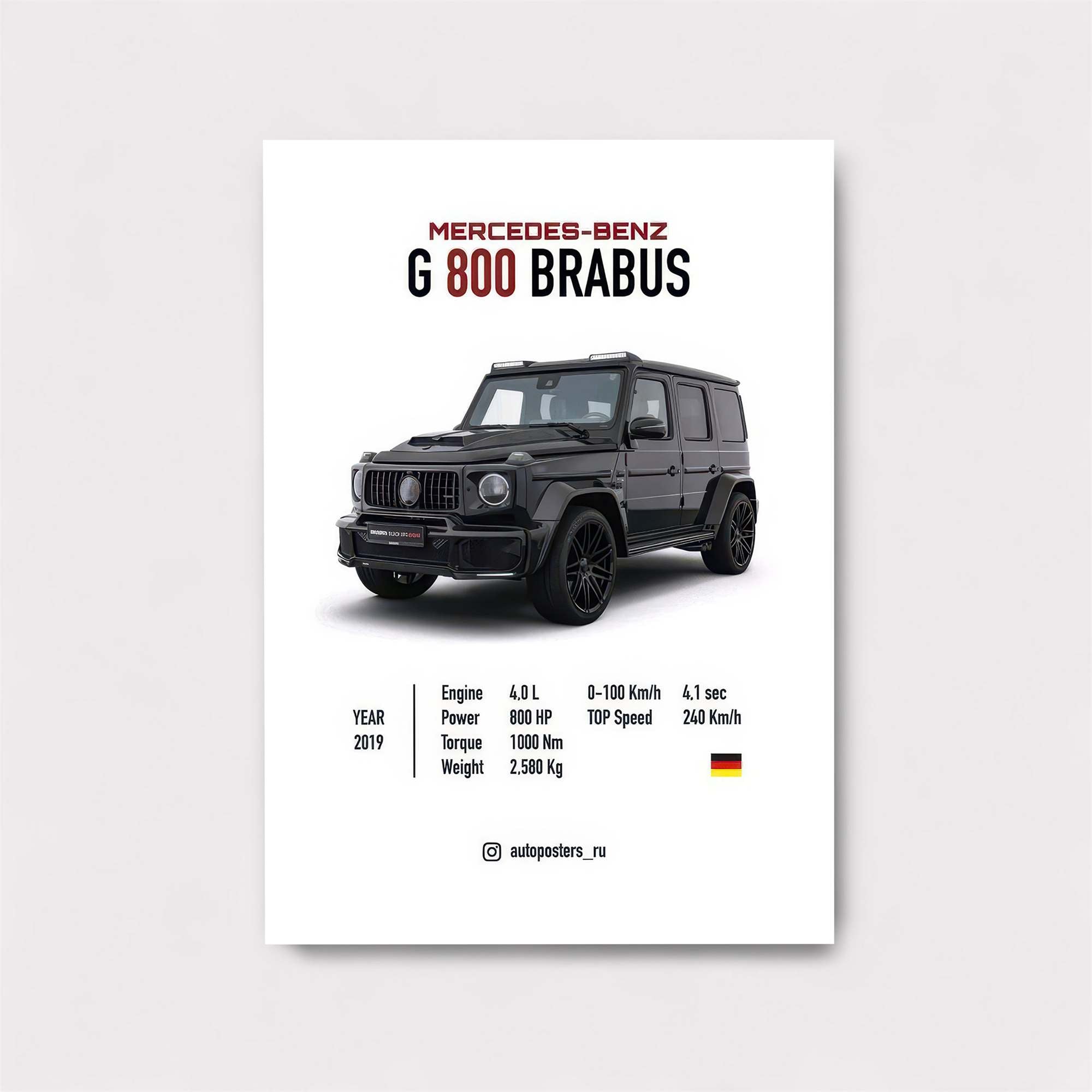Brabus Beast Safe Wall Magnetic / M