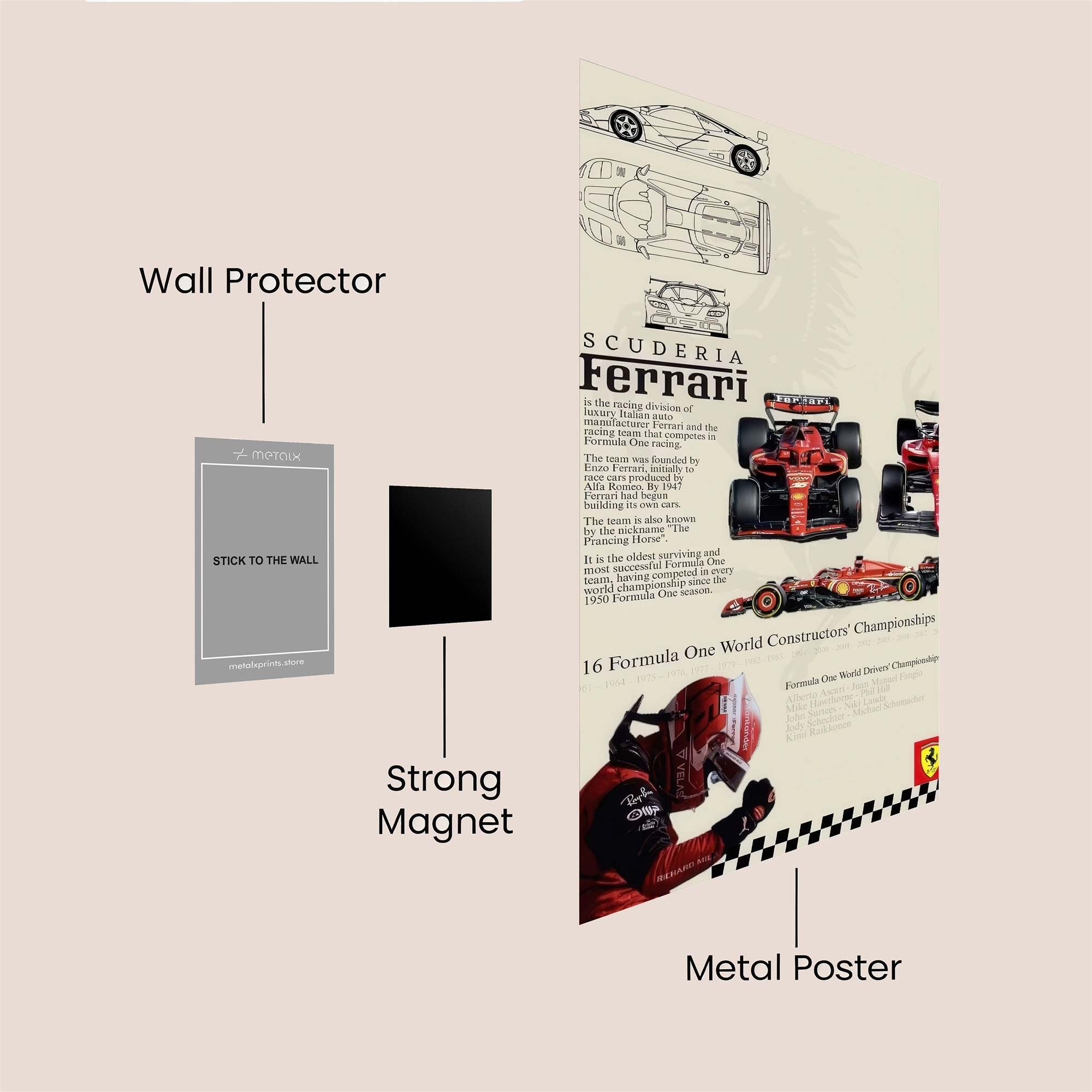 Ferrari Fierce Safe Wall Magnetic / M