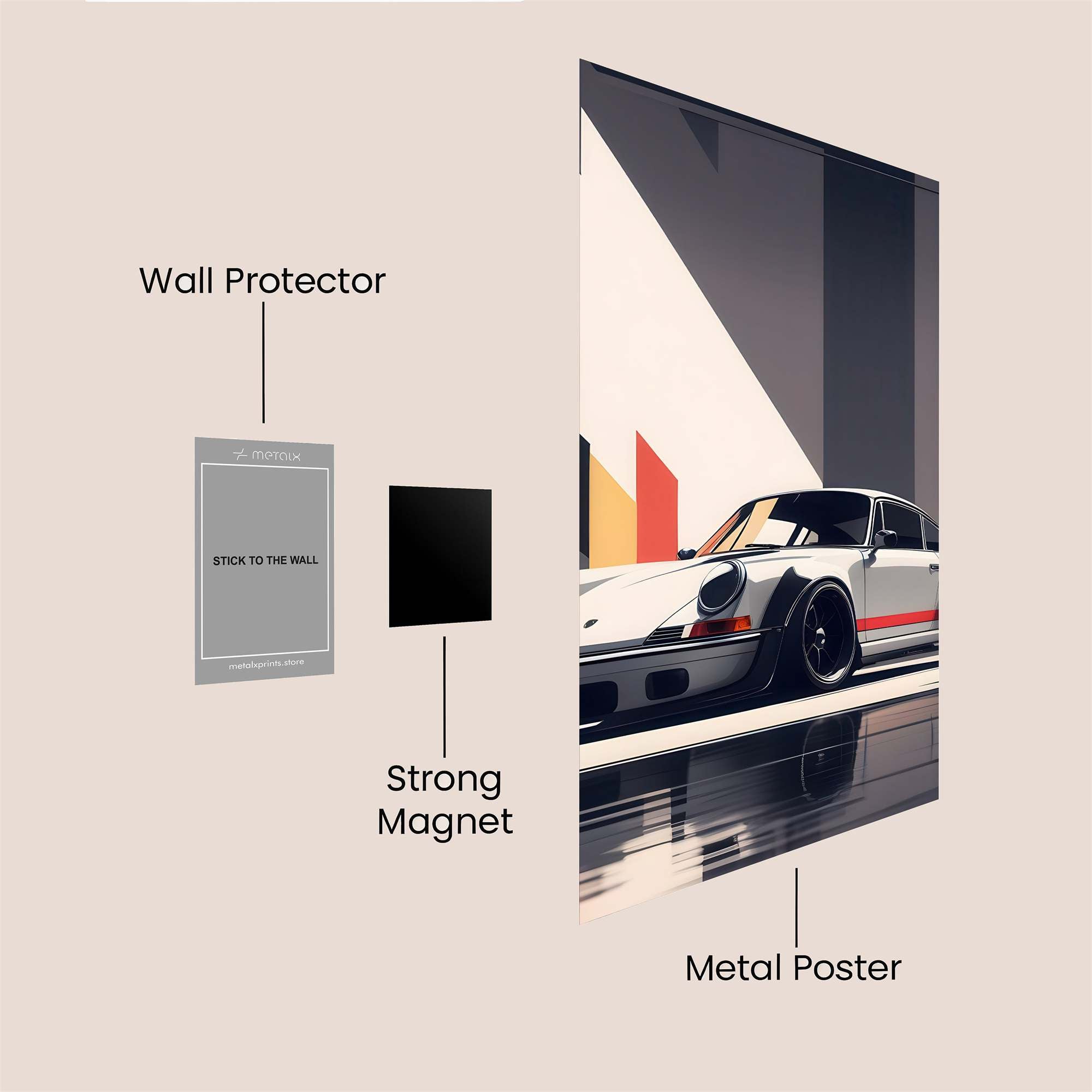 Porsche Serene Safe Wall Magnetic / M