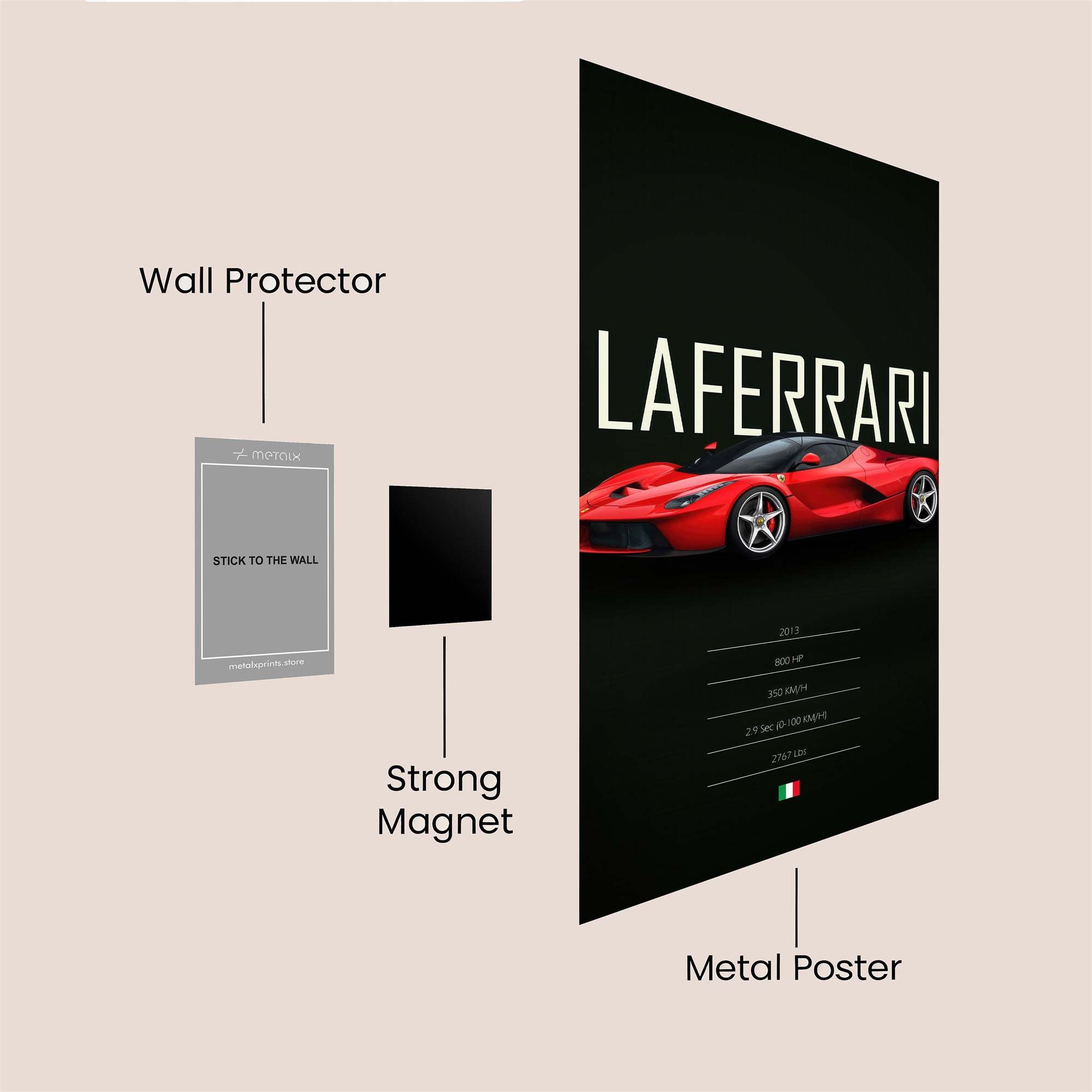 LaFerrari Elegance Safe Wall Magnetic / M