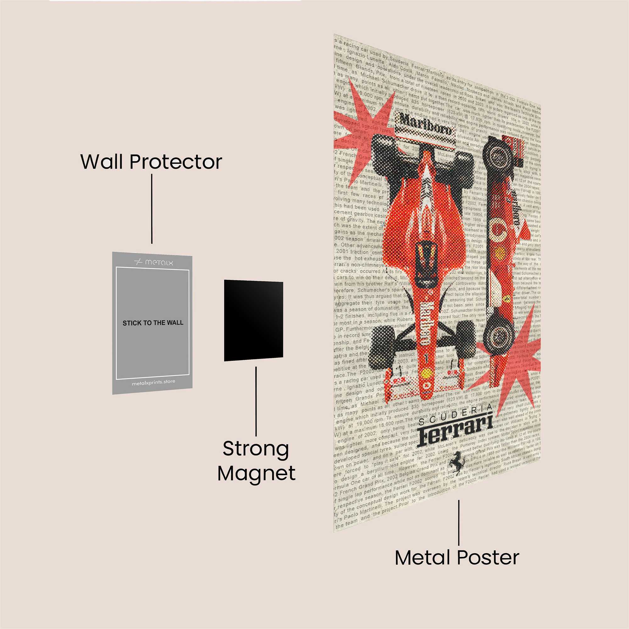 Ferrari Fervor Safe Wall Magnetic / M