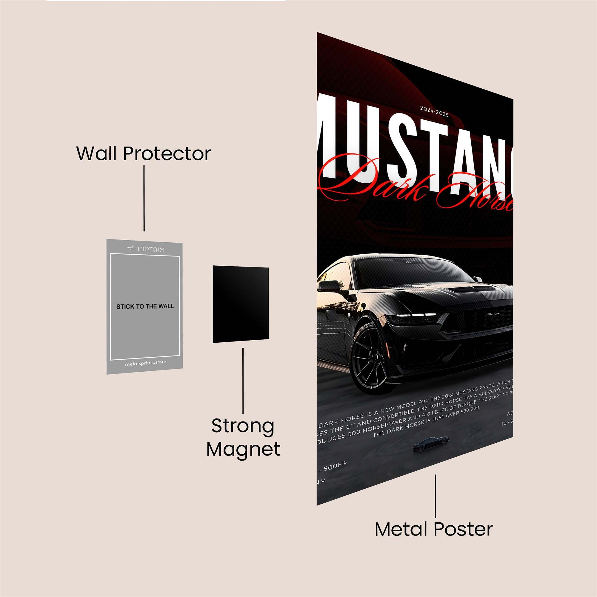 Mustang Menace Safe Wall Magnetic / M