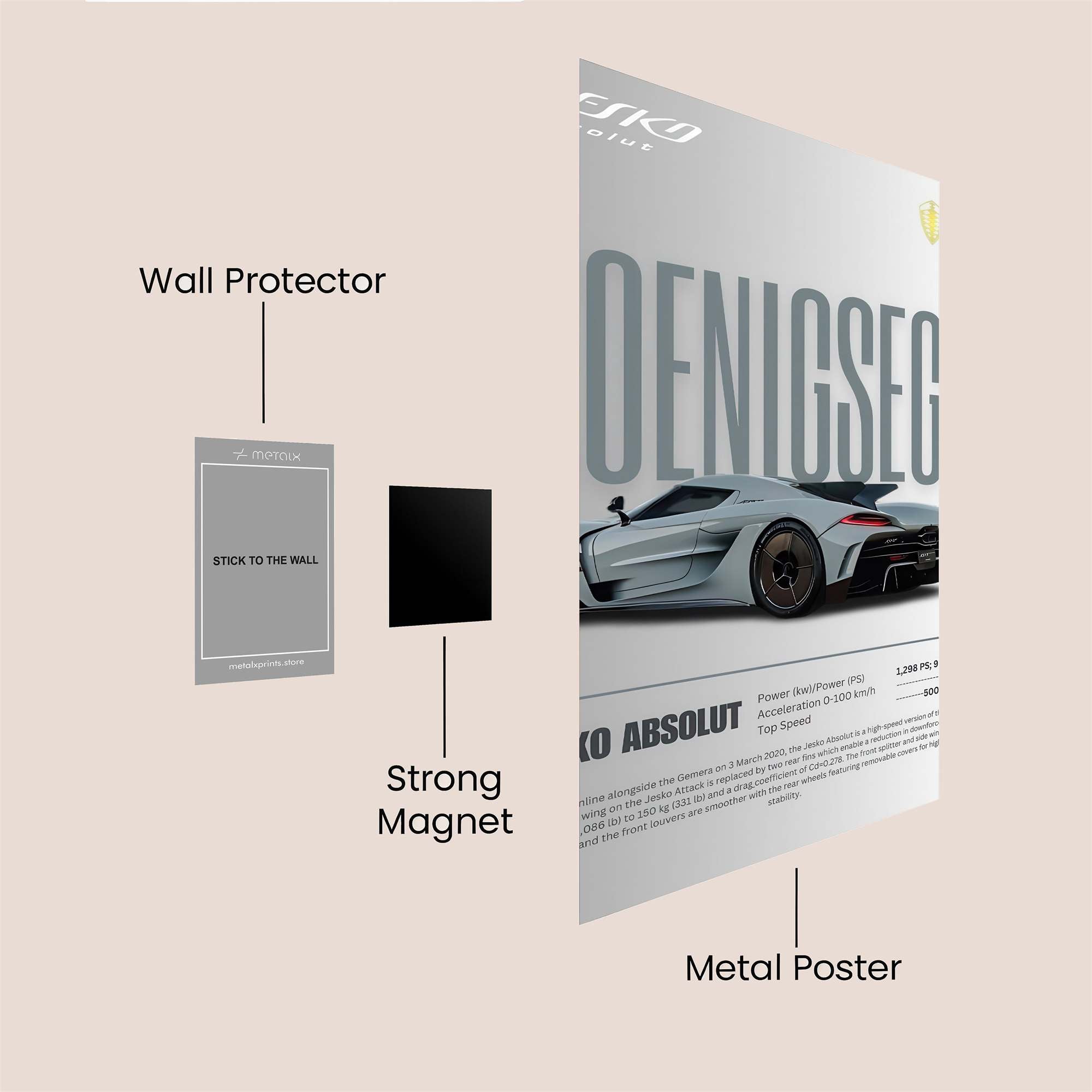 Koenigsegg Thrilling Safe Wall Magnetic / M