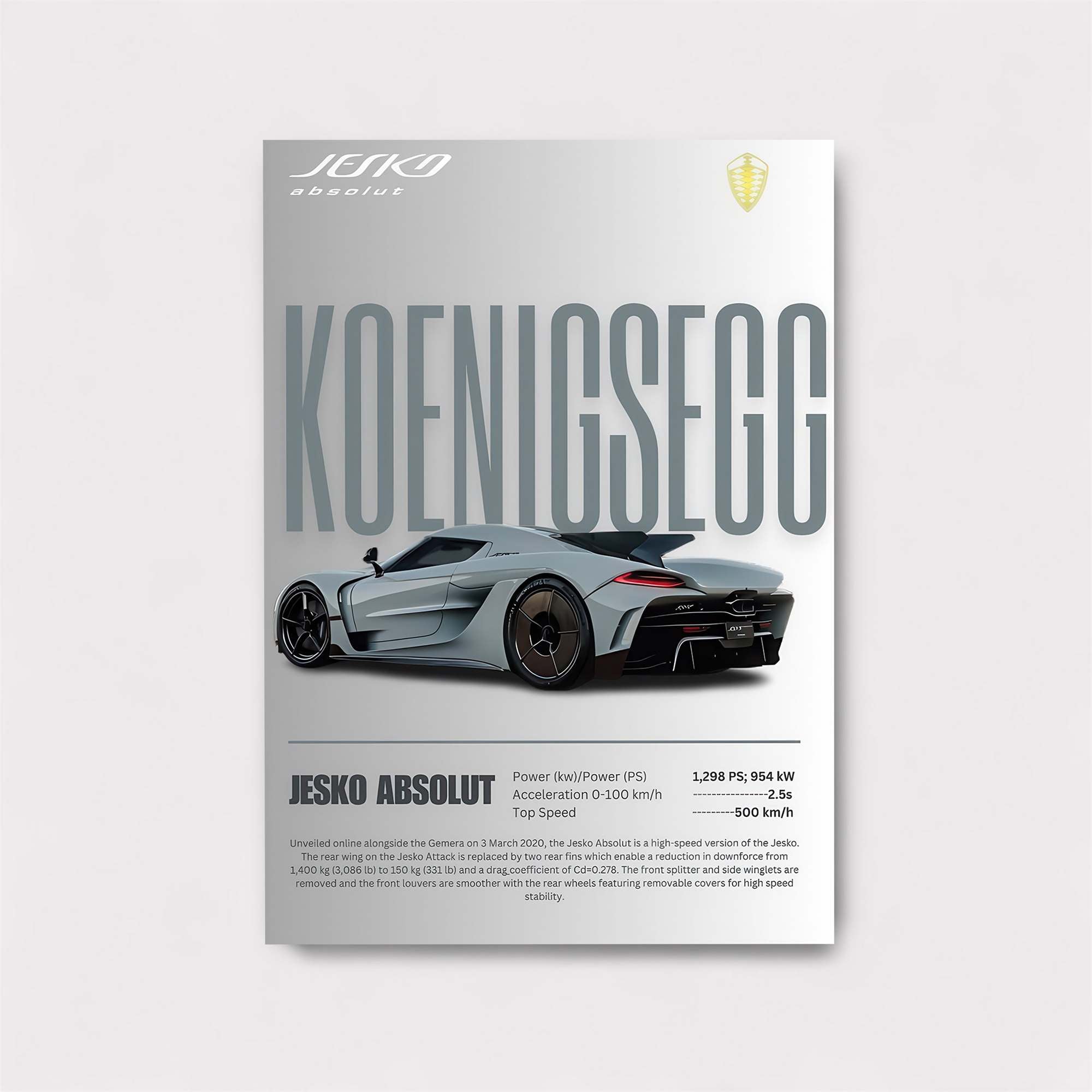 Koenigsegg Thrilling Safe Wall Magnetic / M