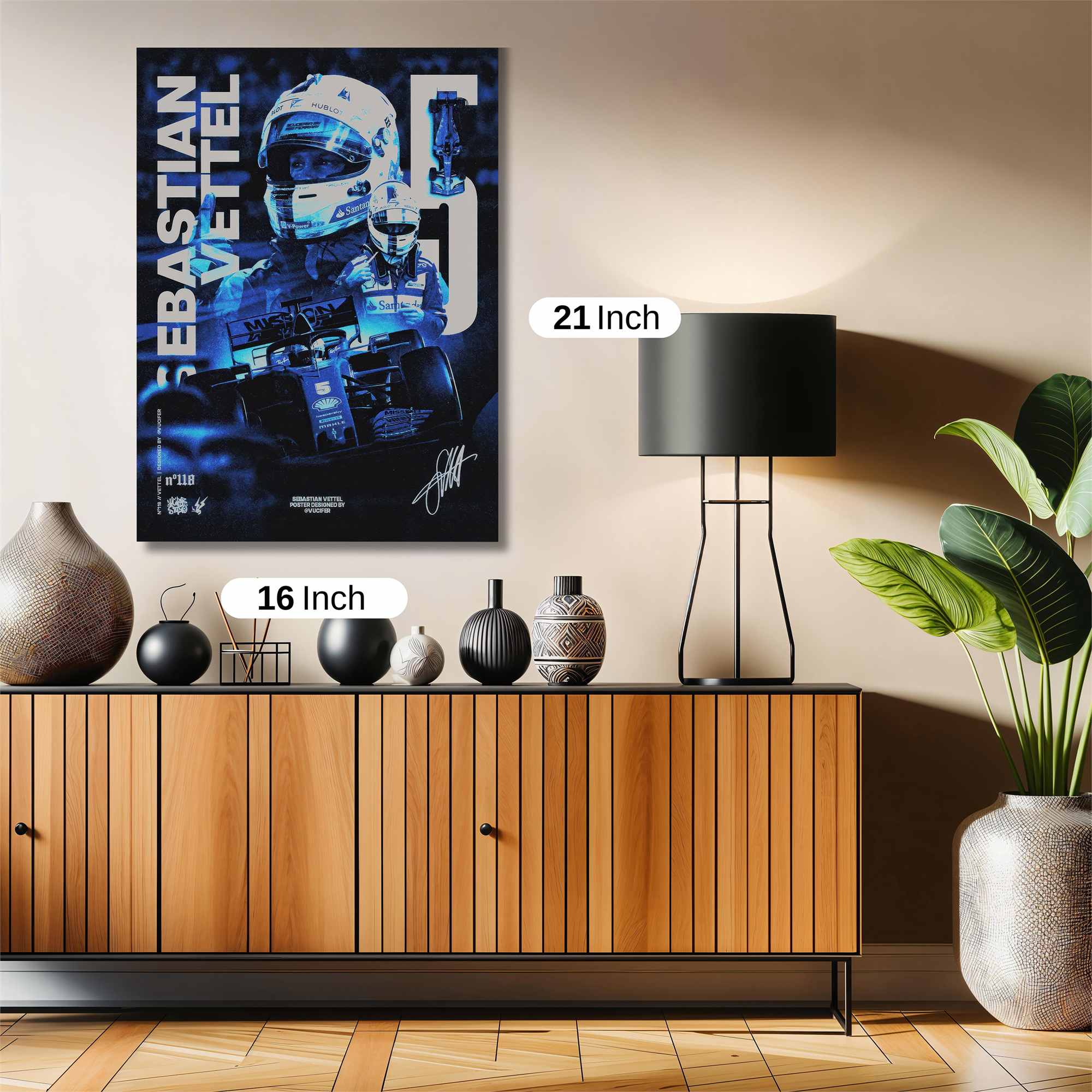 Vettel Victorious Safe Wall Magnetic / M