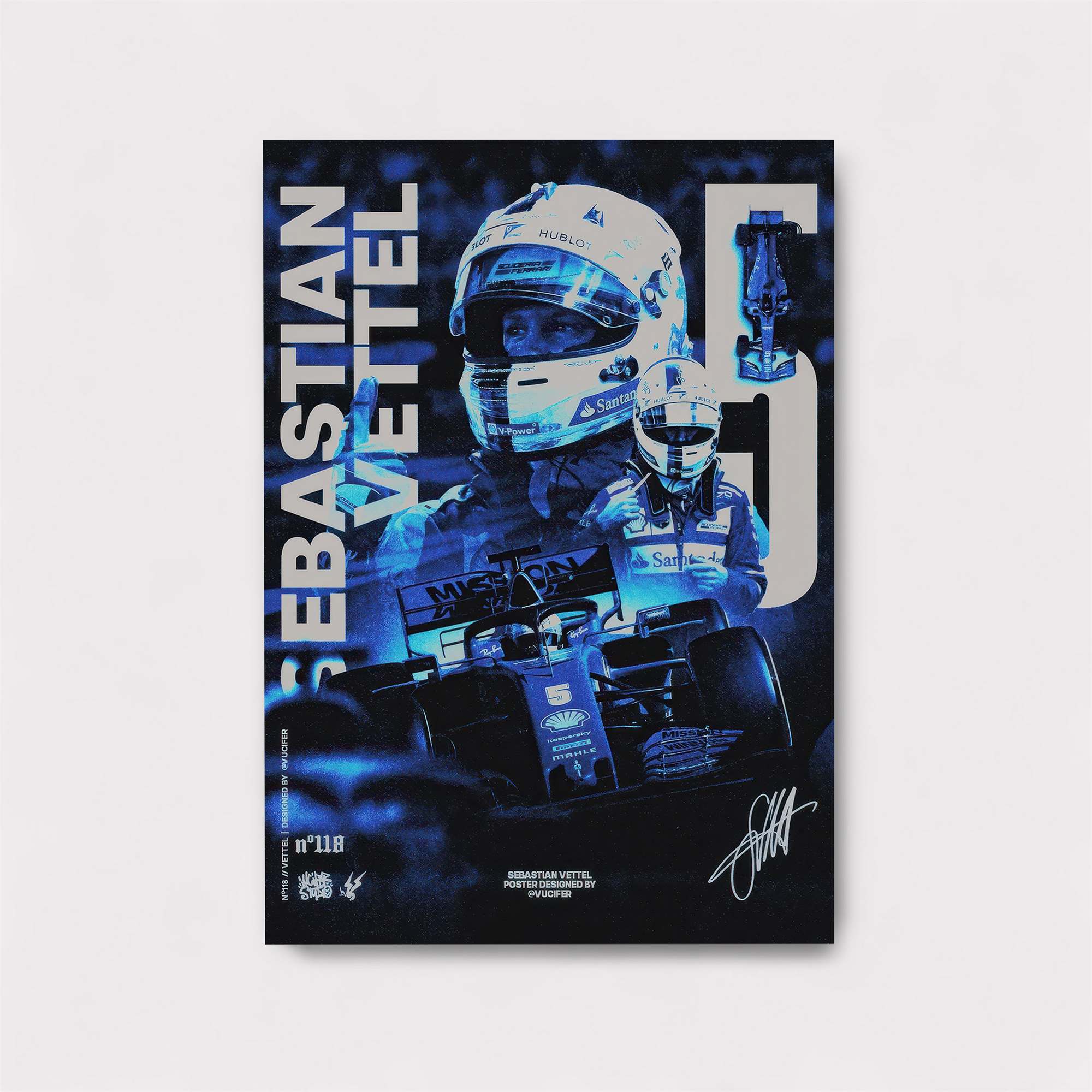 Vettel Victorious Safe Wall Magnetic / M