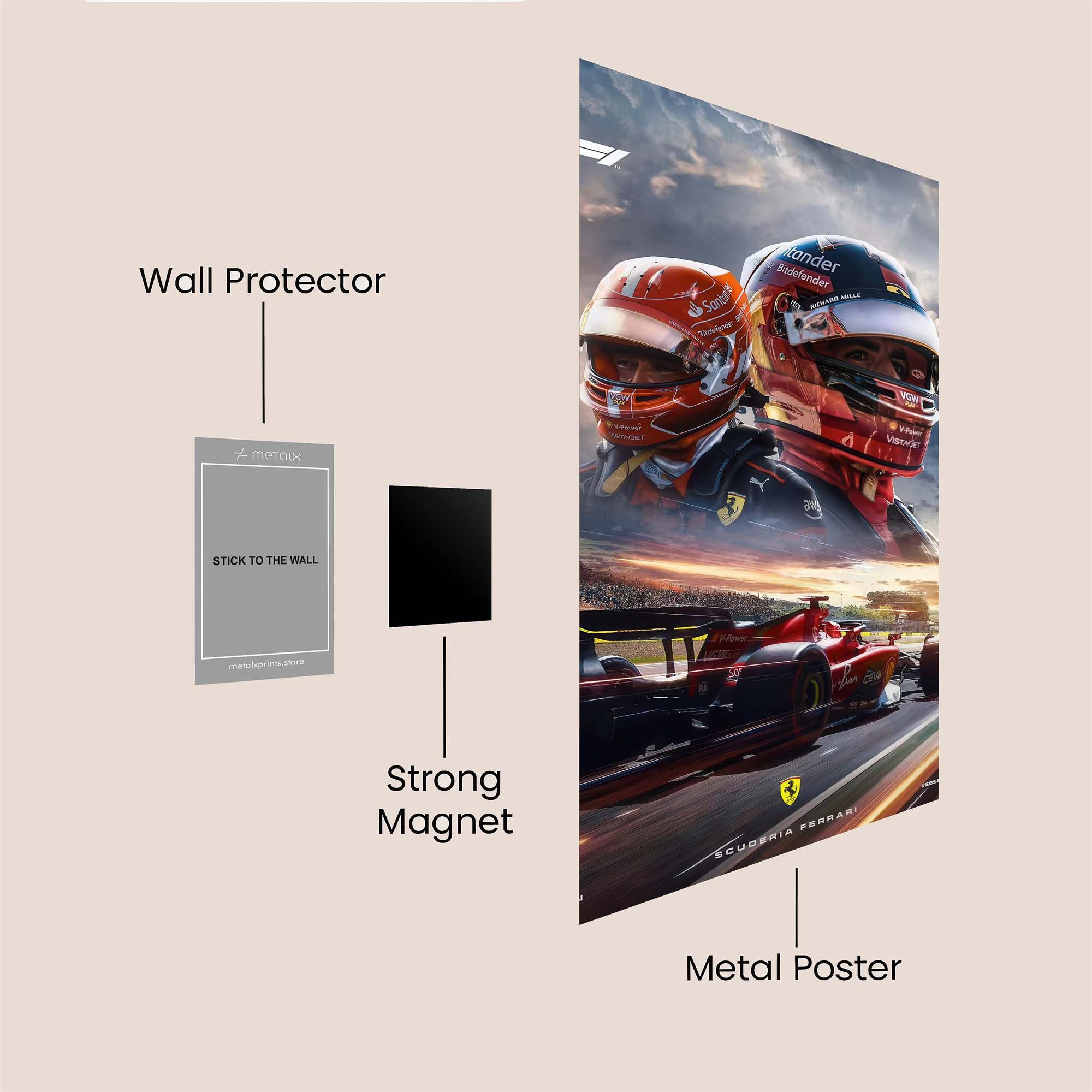 Ferrari Fierce Safe Wall Magnetic / M